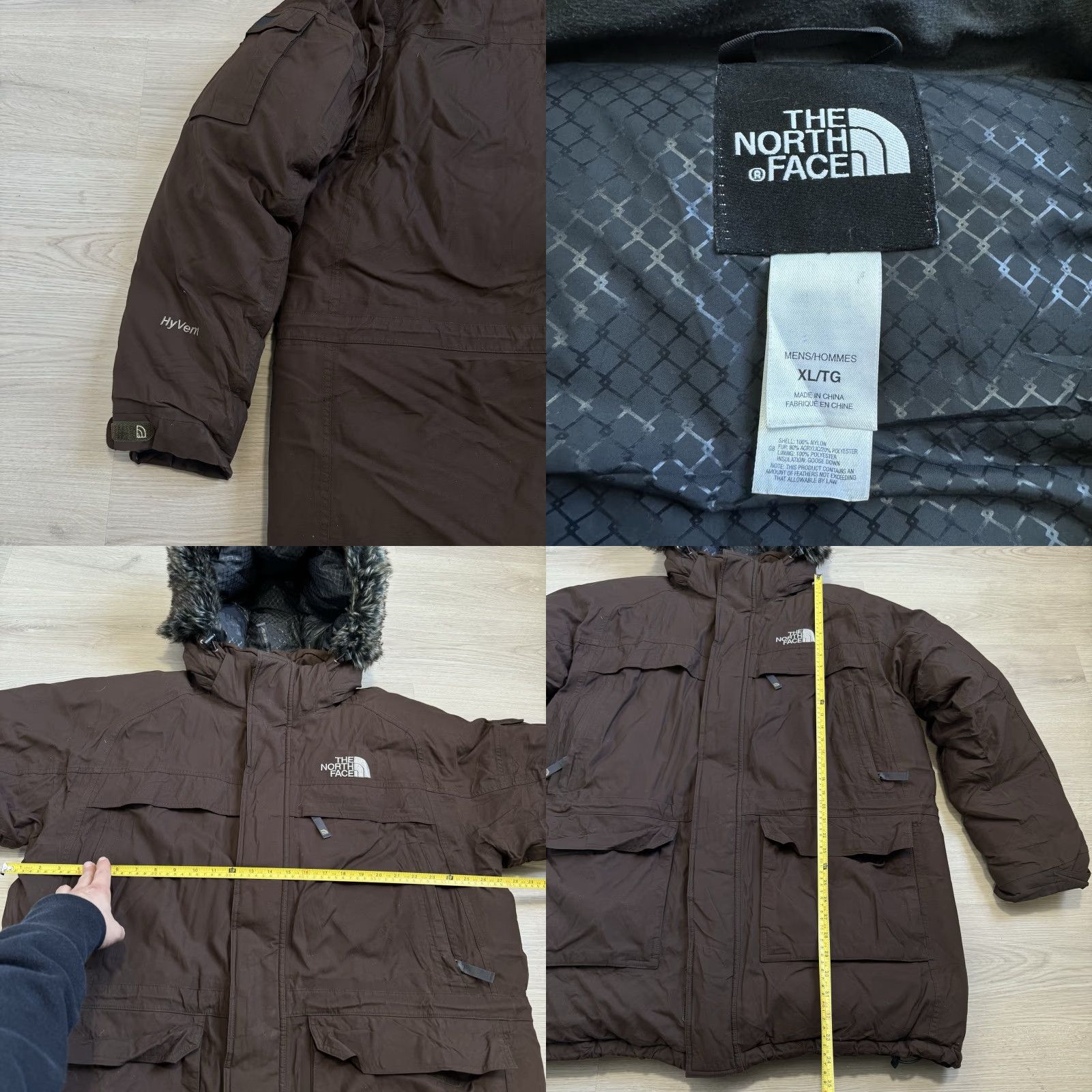 The North Face VINTAGE The North Face McMurdo Expedition Parka Jacket XL Brown RARE Weatherproof Windproof Insulated Hooded Zipper Pockets Logo 80s 90s Mens Size US XL / EU 56 / 4 - 8 Thumbnail
