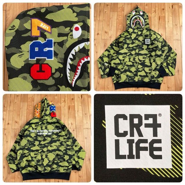 Bape CR7 x BAPE CAMO Shark Full Zip Hoodie Cristiano Ronaldo APE Size US XL / EU 56 / 4 - 1 Thumbnail