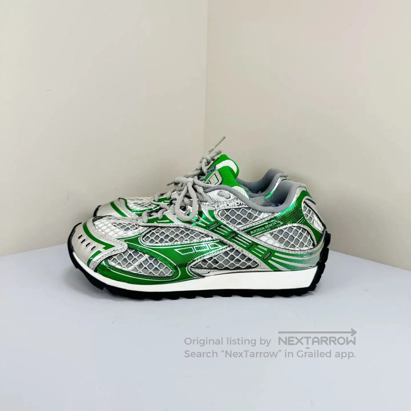 Bottega Veneta Bottega Veneta Orbit Green Sneakers. Size US 7 / IT 37 - 1 Thumbnail