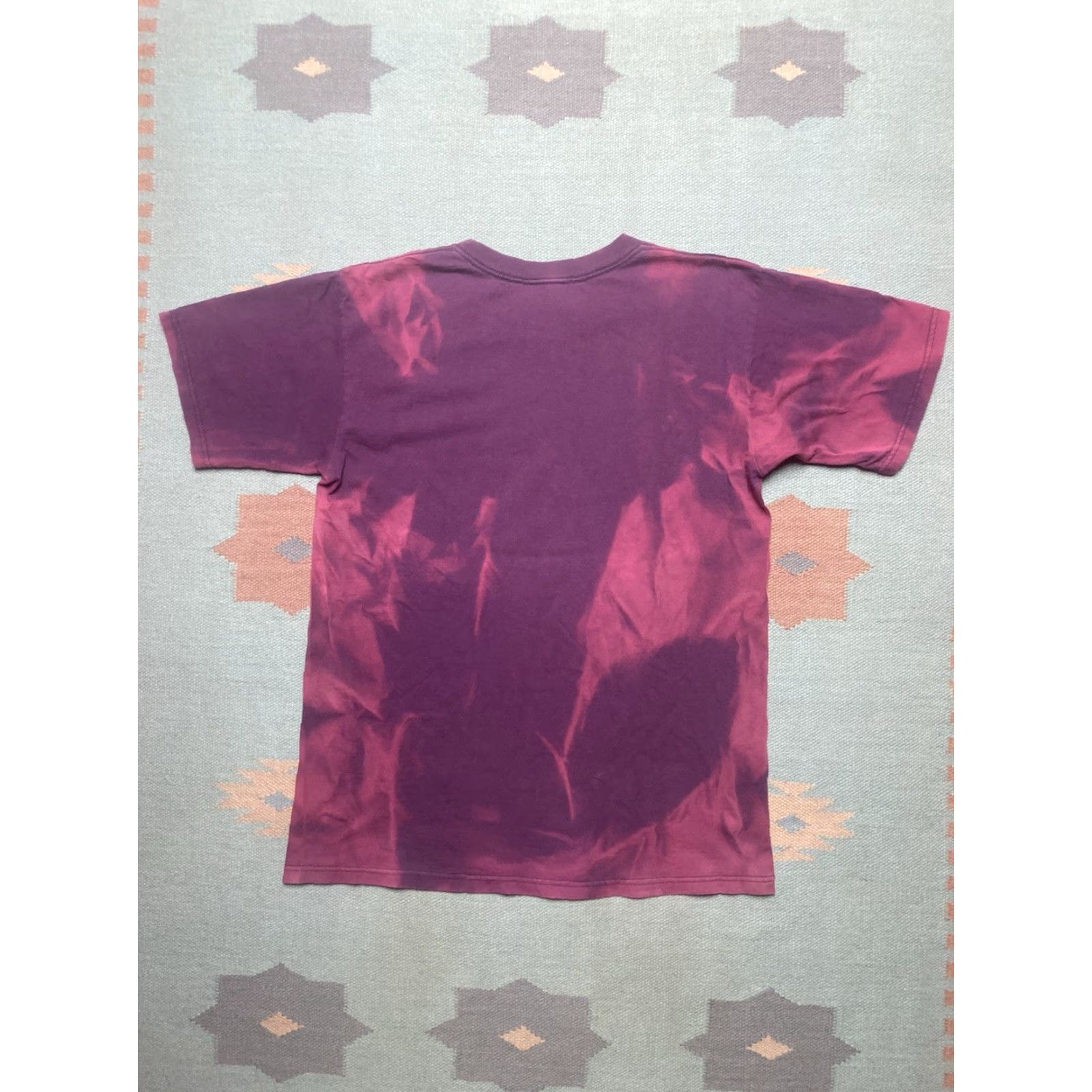 Wrangler VINTAGE Wrangler T-Shirt Mens 90s Purple Cotton Large Adult Sun Faded Size US L / EU 52-54 / 3 - 6 Thumbnail