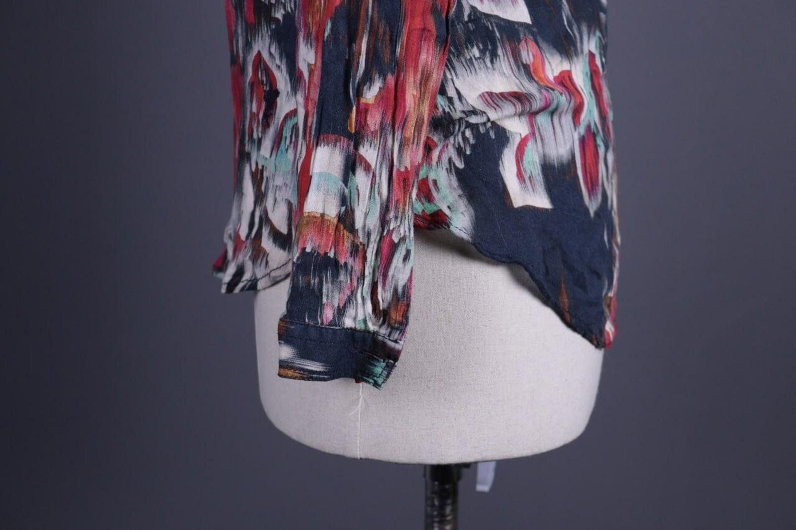 Designer Emily Van Den Bergh Multicolor Henley Shirt Size 36 / S Size M / US 6-8 / IT 42-44 - 8 Thumbnail