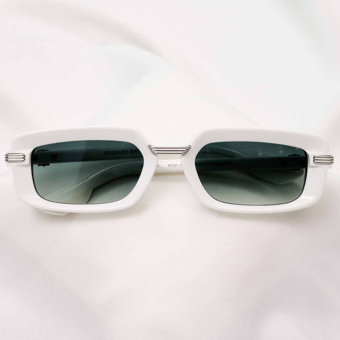 Chrome Hearts CHROME HEARTS ASSTRAVAGANT WHITE SUNGLASSES Size ONE SIZE - 6 Thumbnail
