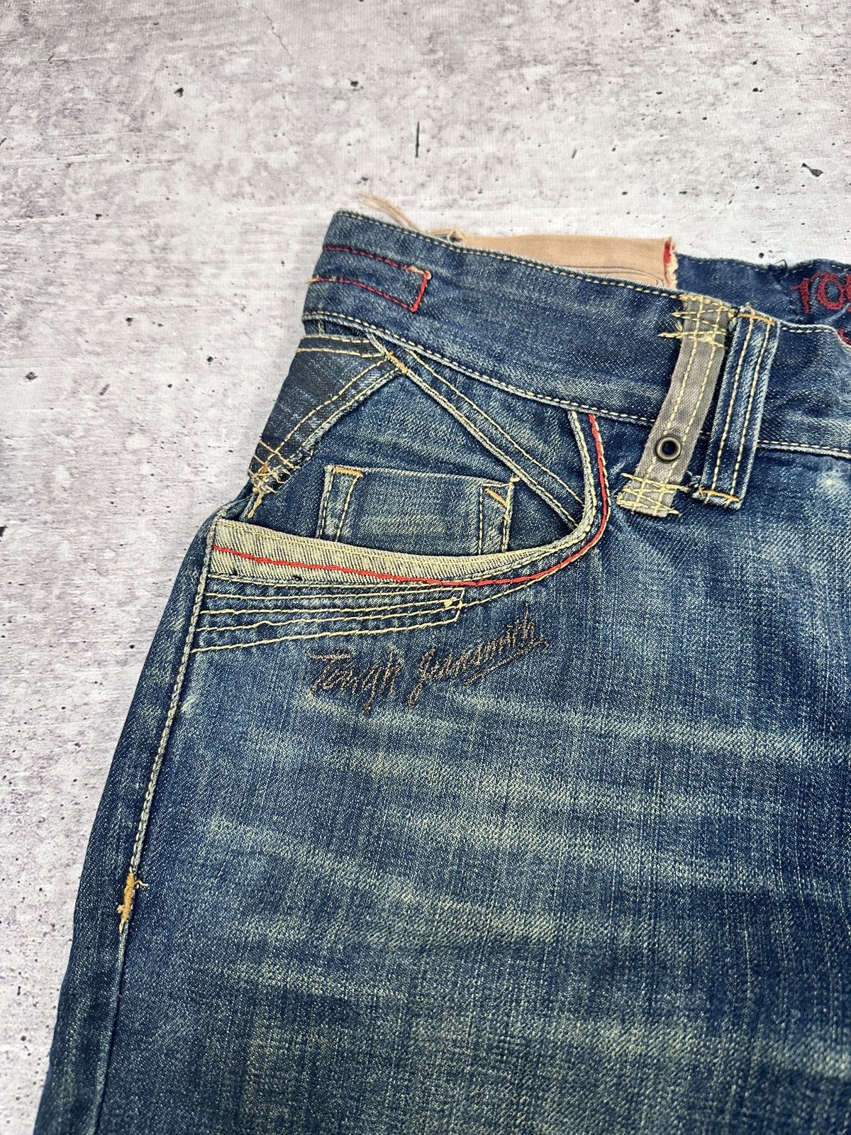 Other TOUGH Jeansmith Denim Pants Y2K Grunge Cyberpunk Techwear Size US 36 / EU 52 - 8 Thumbnail