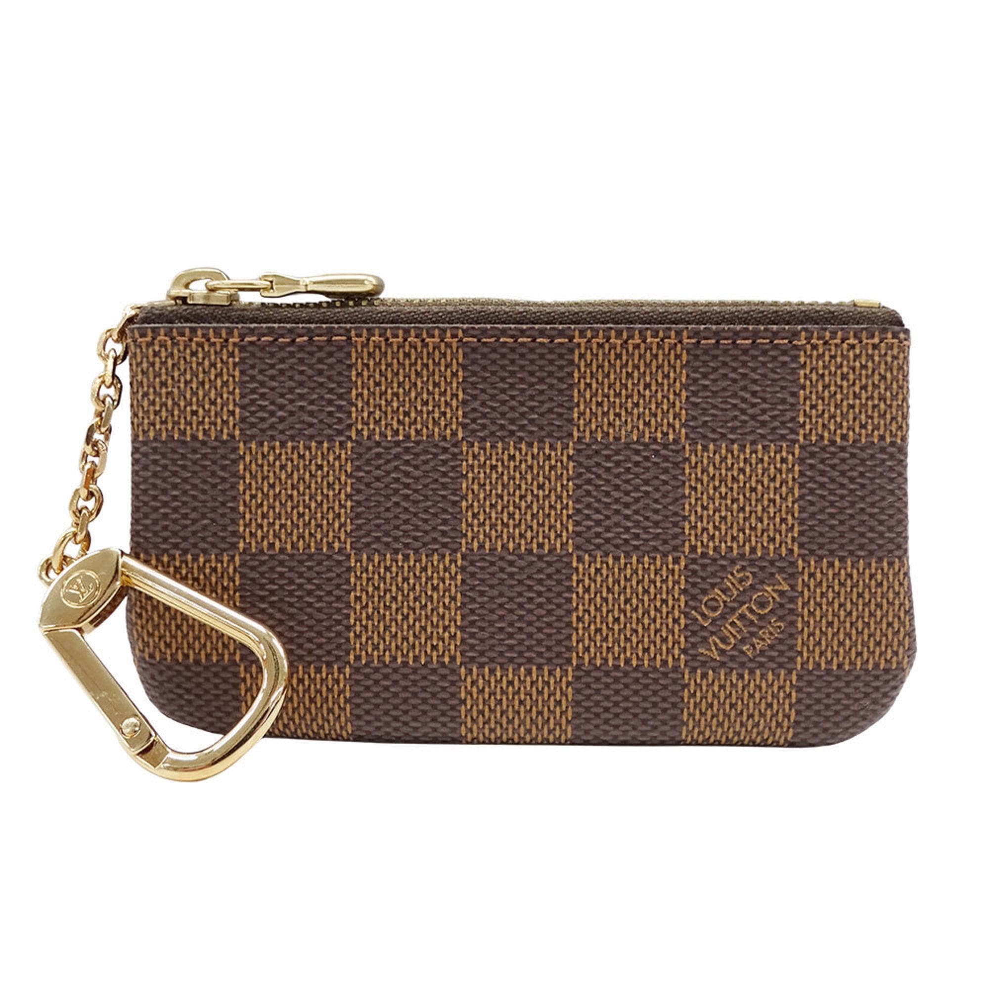 Louis Vuitton Louis Vuitton wallet for men and women, brand wallet/coin case, Damier canvas Pochette Cles, brown, N62658, card key coin purse, accessory case Size ONE SIZE - 1 Thumbnail