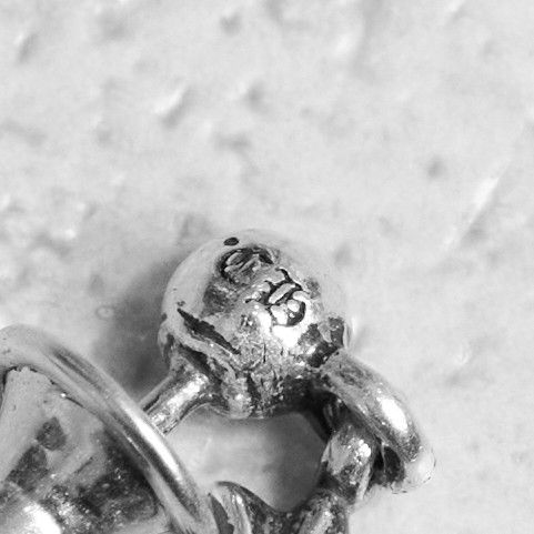 Chrome Hearts CHROME HEARTS Tiny E Silver Diamond Earring Size ONE SIZE - 4 Thumbnail