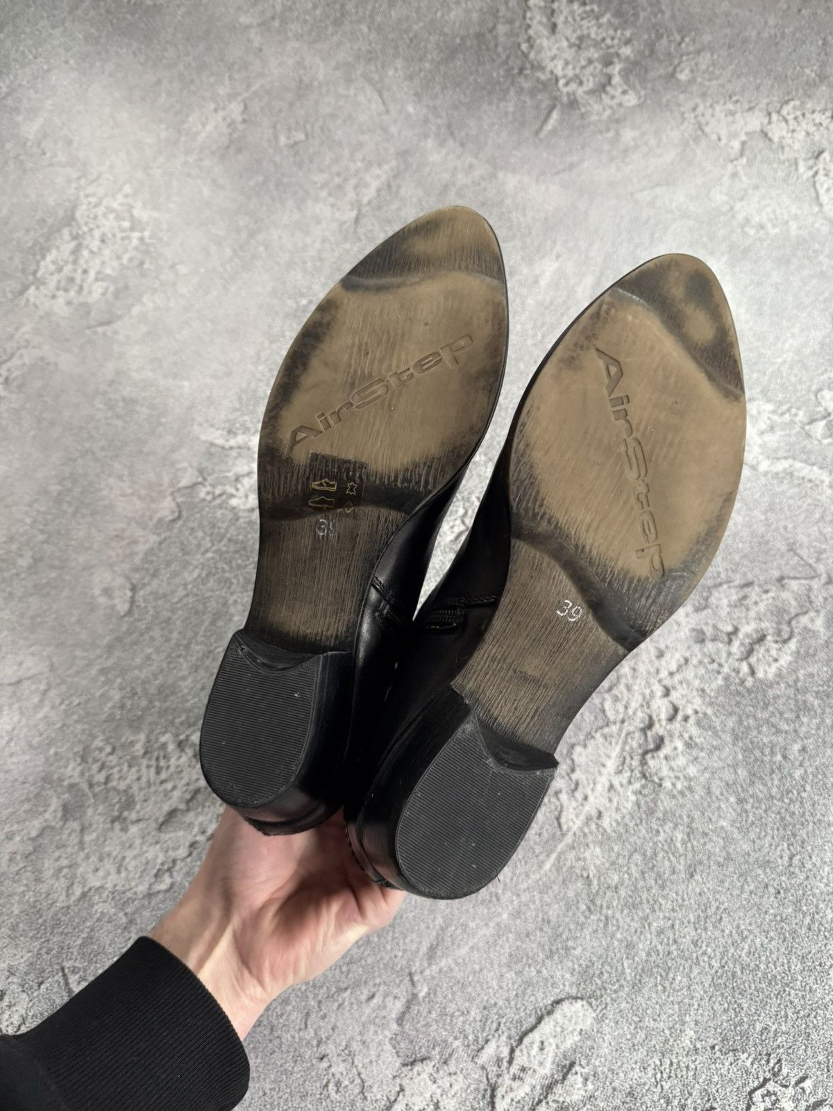 A.S.98 × Leather AS98 Airstep A.S.98 black leather zip shoes boots Cossacks Size US 9 / IT 39 - 8 Thumbnail