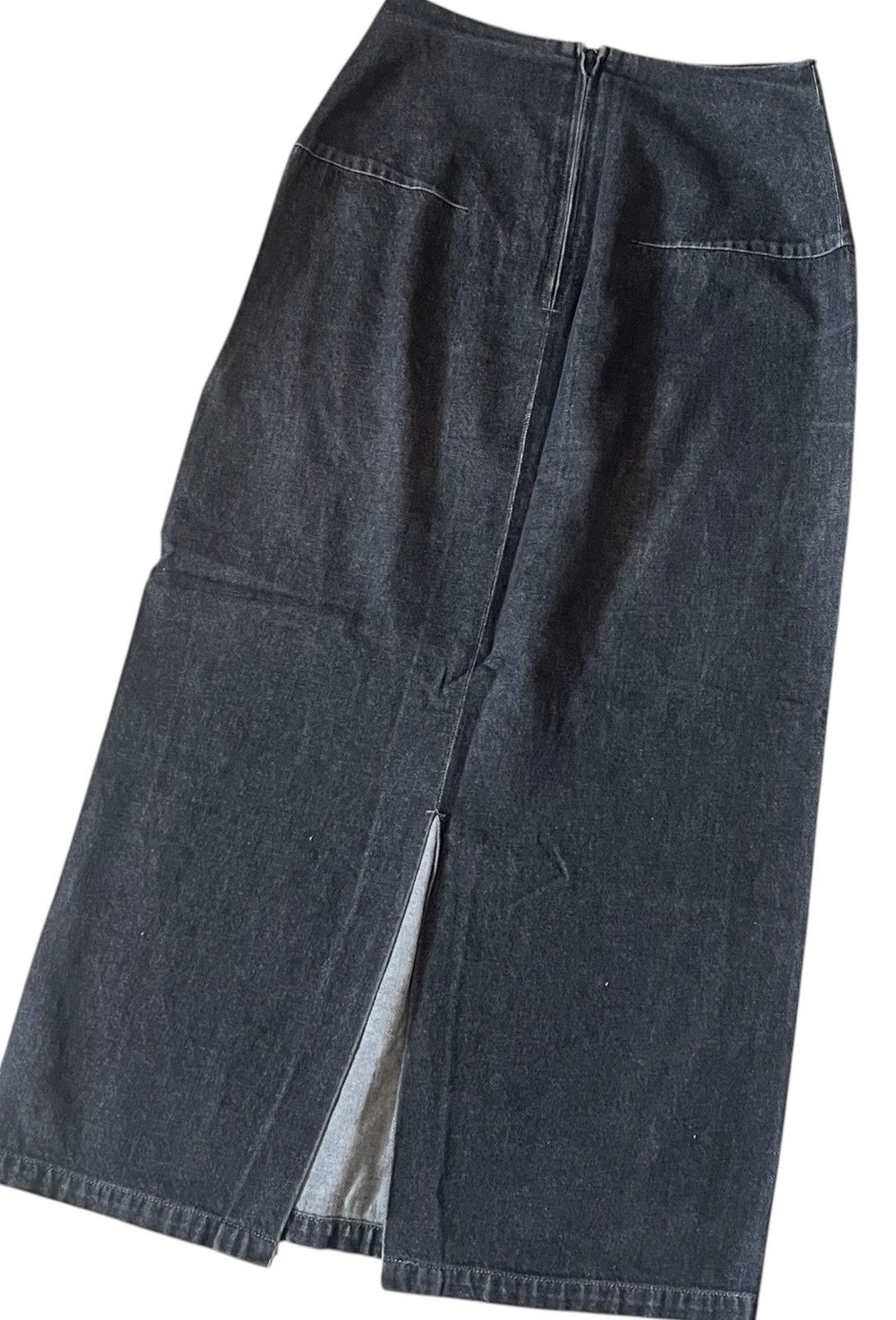 Yohji Yamamoto TAX FREE 🇺🇸 Vintage yohji yamamoto y’s maxi denim skirt Size 25" / US 0 / IT 36 - 2 Thumbnail