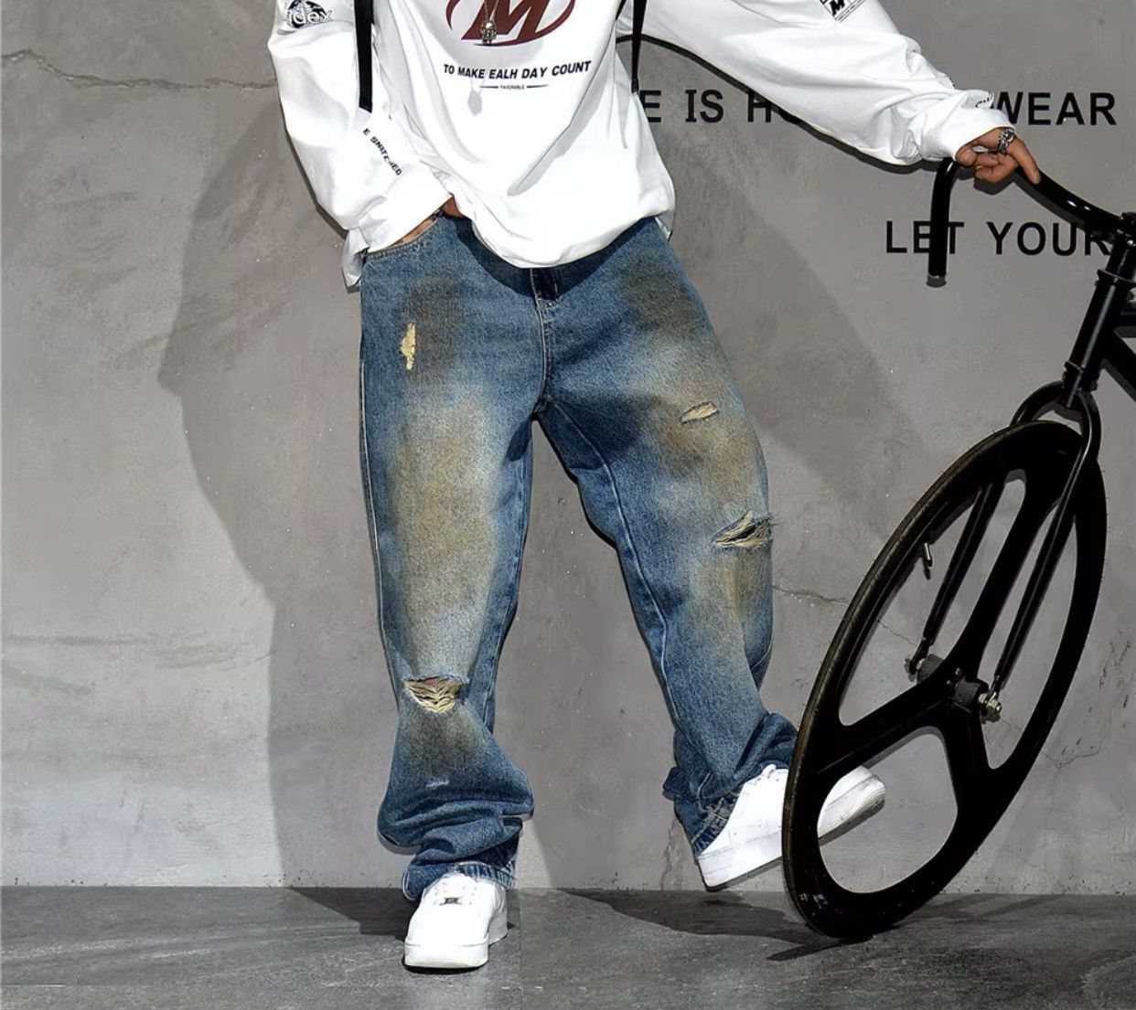 Jean × Vintage American Vintage Baggy Jeans Size US 34 / EU 50 - 1 Thumbnail