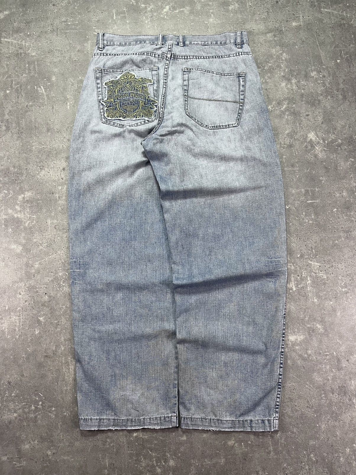Pelle Pelle Pelle Pelle Big Patch Logo Lightweight Baggy Denim Jeans 36 Size US 36 / EU 52 - 1 Thumbnail