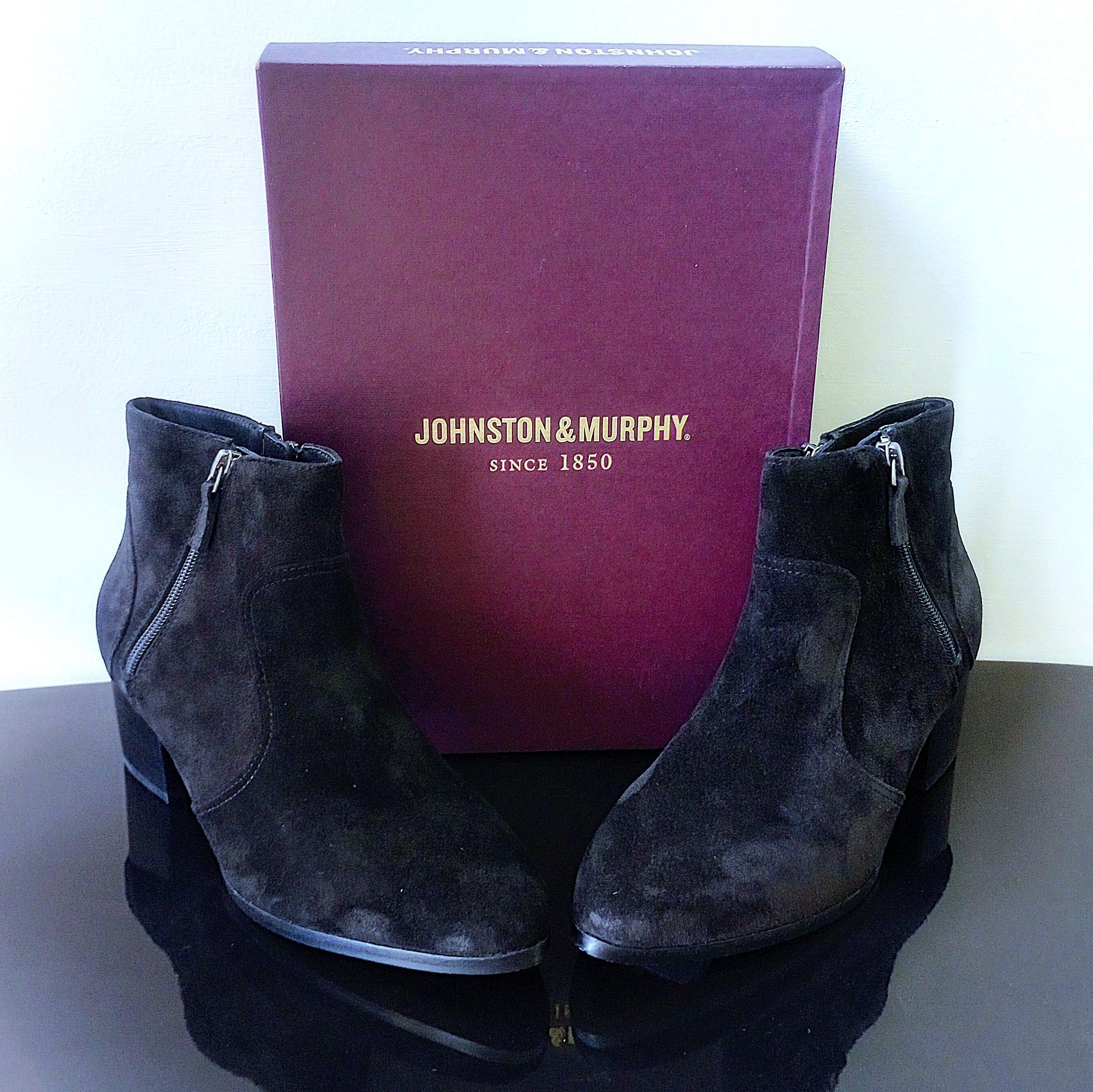 Johnston & Murphy Johnston & Murphy Women's Trista Double-Zip Bootie in Black Size US 9 / IT 39 - 3 Thumbnail