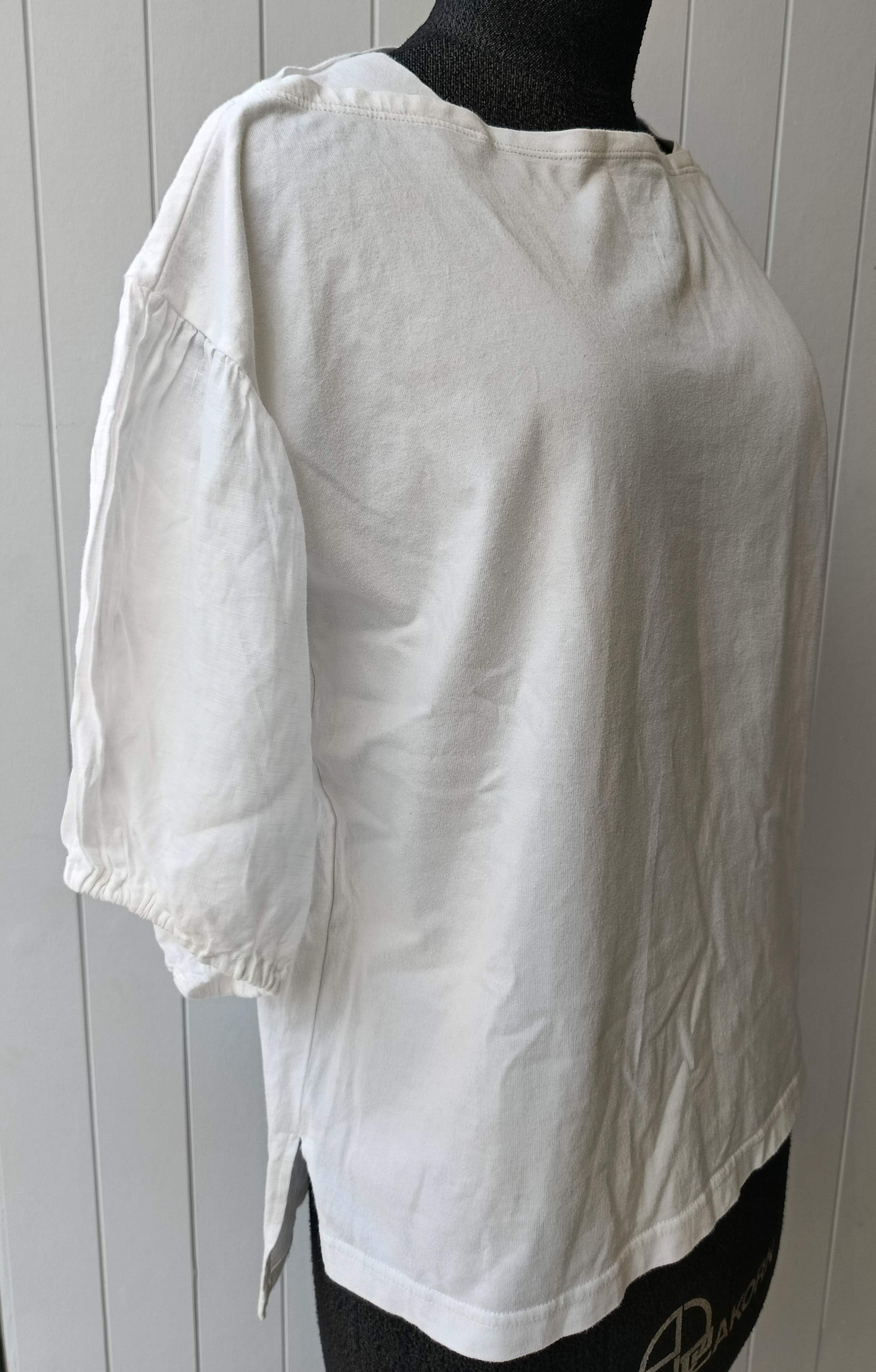 Issey Miyake × Tsumori Chisato Tsumori Chisato 2 by ISSEY MIYAKE white linen sleeve tshirt Size XS / US 0-2 / IT 36-38 - 7 Thumbnail