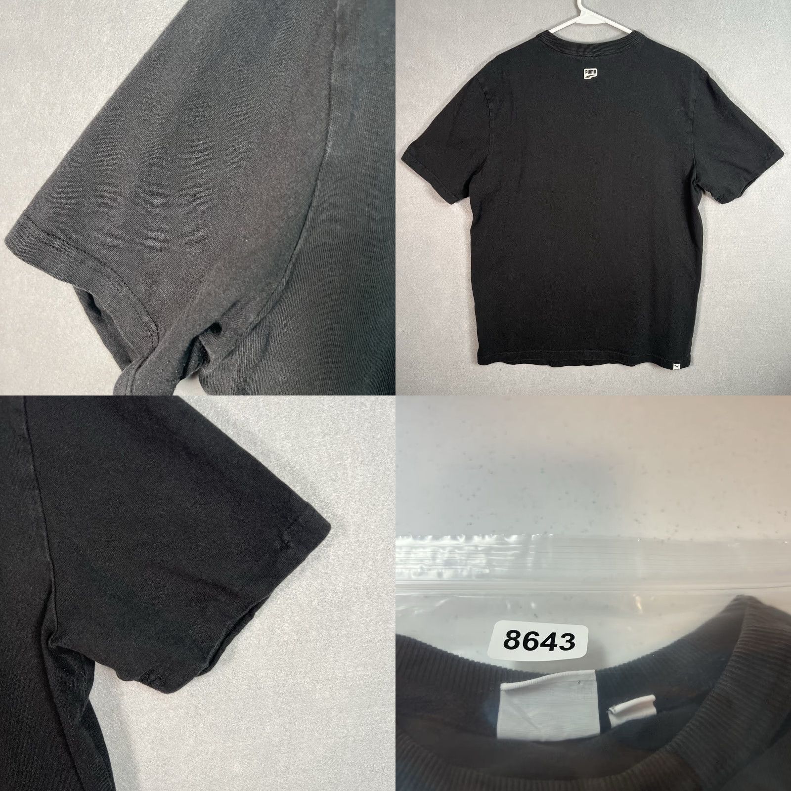 Puma PUMA Shirt Adult Medium Black Mens Art T-Shirt Size US M / EU 48-50 / 2 - 8 Thumbnail