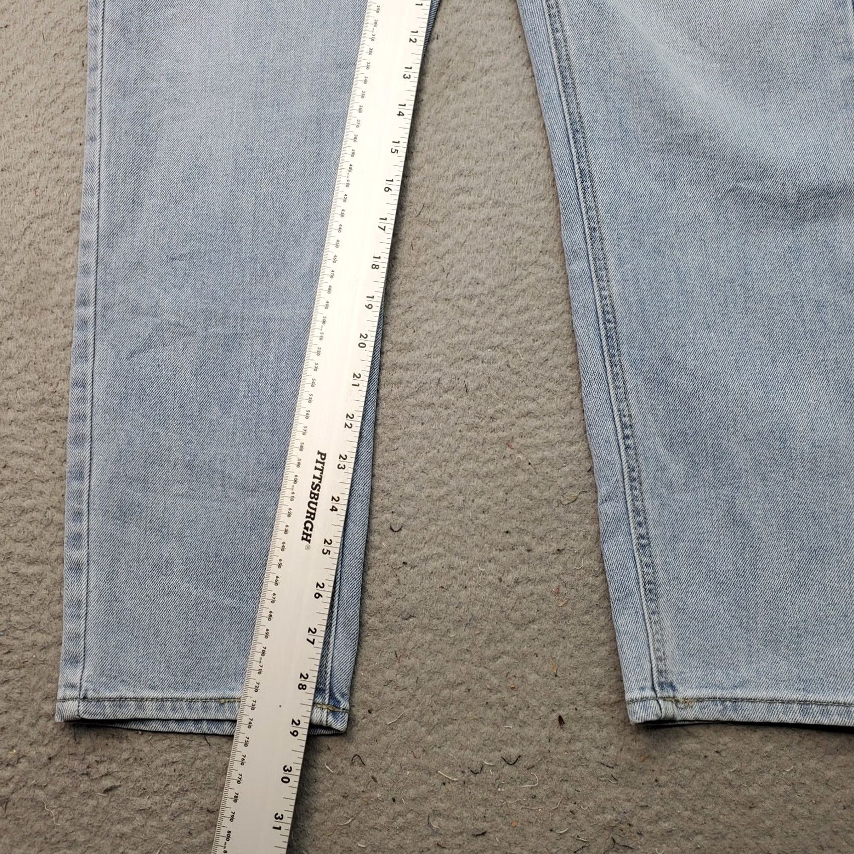 Vintage Seven7 Jeans Womens 10 Blue Denim Flat Front Straight Leg High Rise Jeans Size 32" / US 10 / IT 46 - 4 Thumbnail