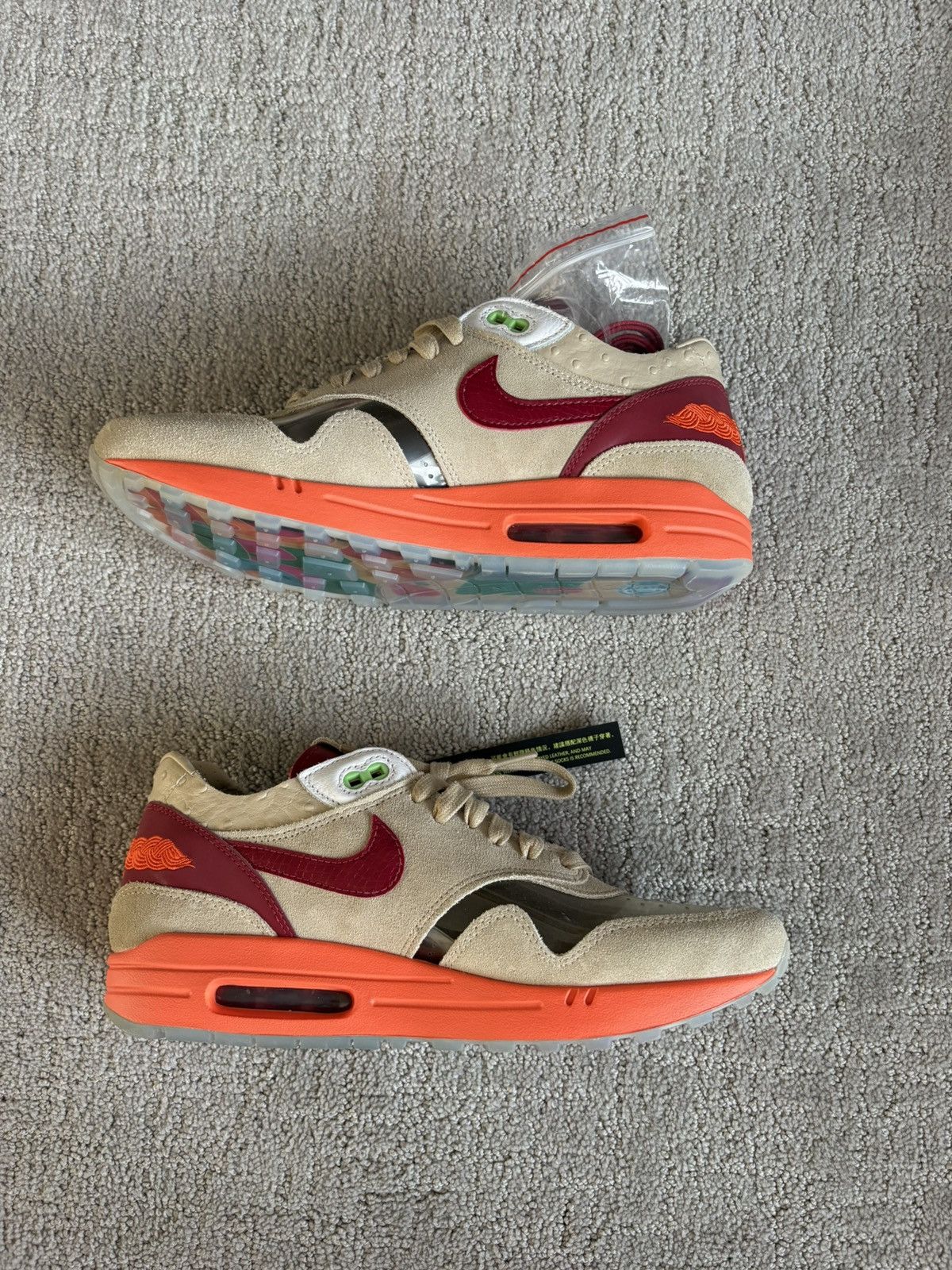 CLOT × Nike Nike x CLOT Air Max 1 Size US 9.5 / EU 42-43 - 3 Thumbnail