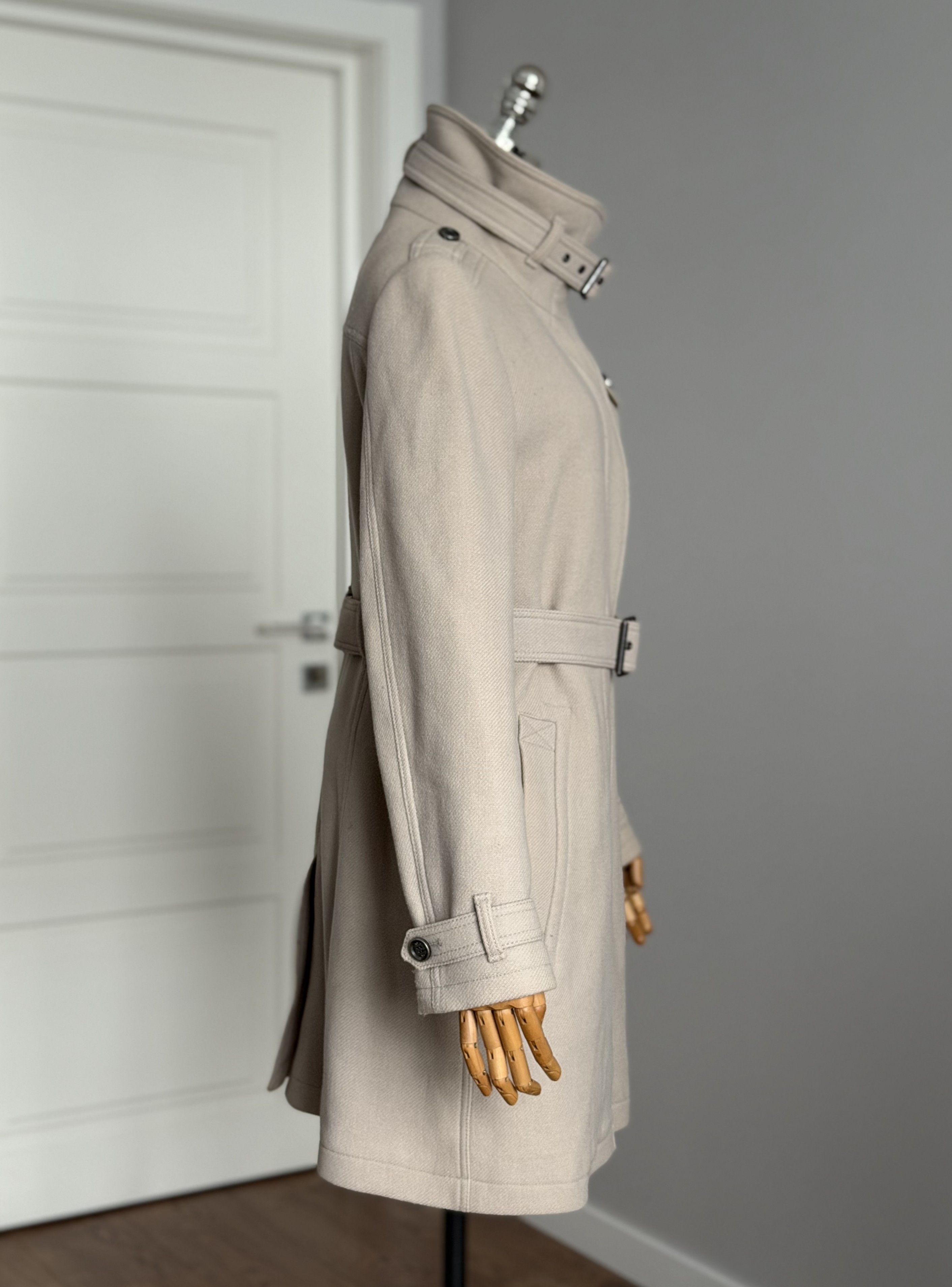 Burberry BURBERRY BRIT Wool Kensington Trench Coat Belt Luxury Brand Size L / US 10 / IT 46 - 13 Thumbnail