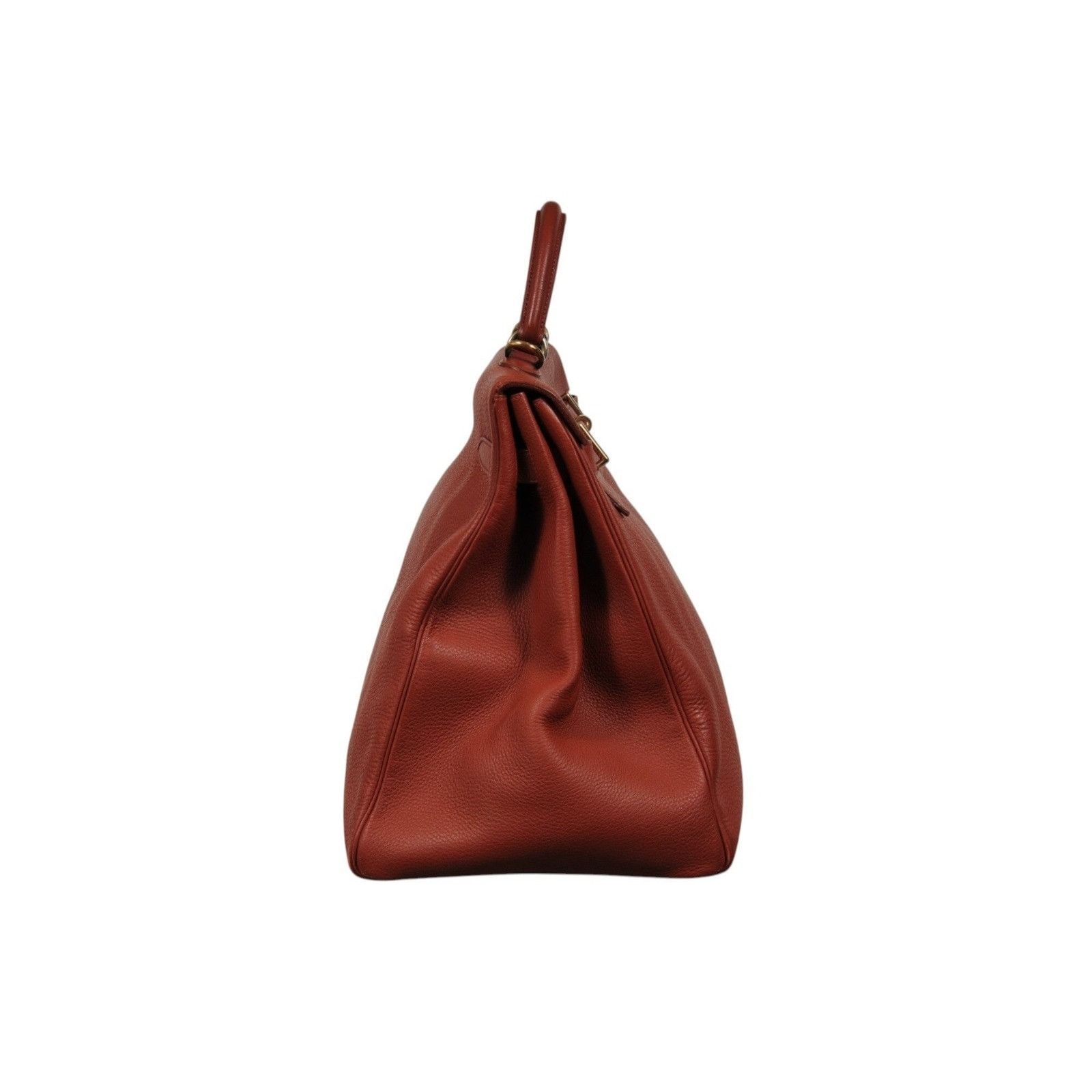 Hermes Vintage Kelly 50 Red Bordeaux Gold Hardware Travel Ca Size ONE SIZE - 7 Thumbnail