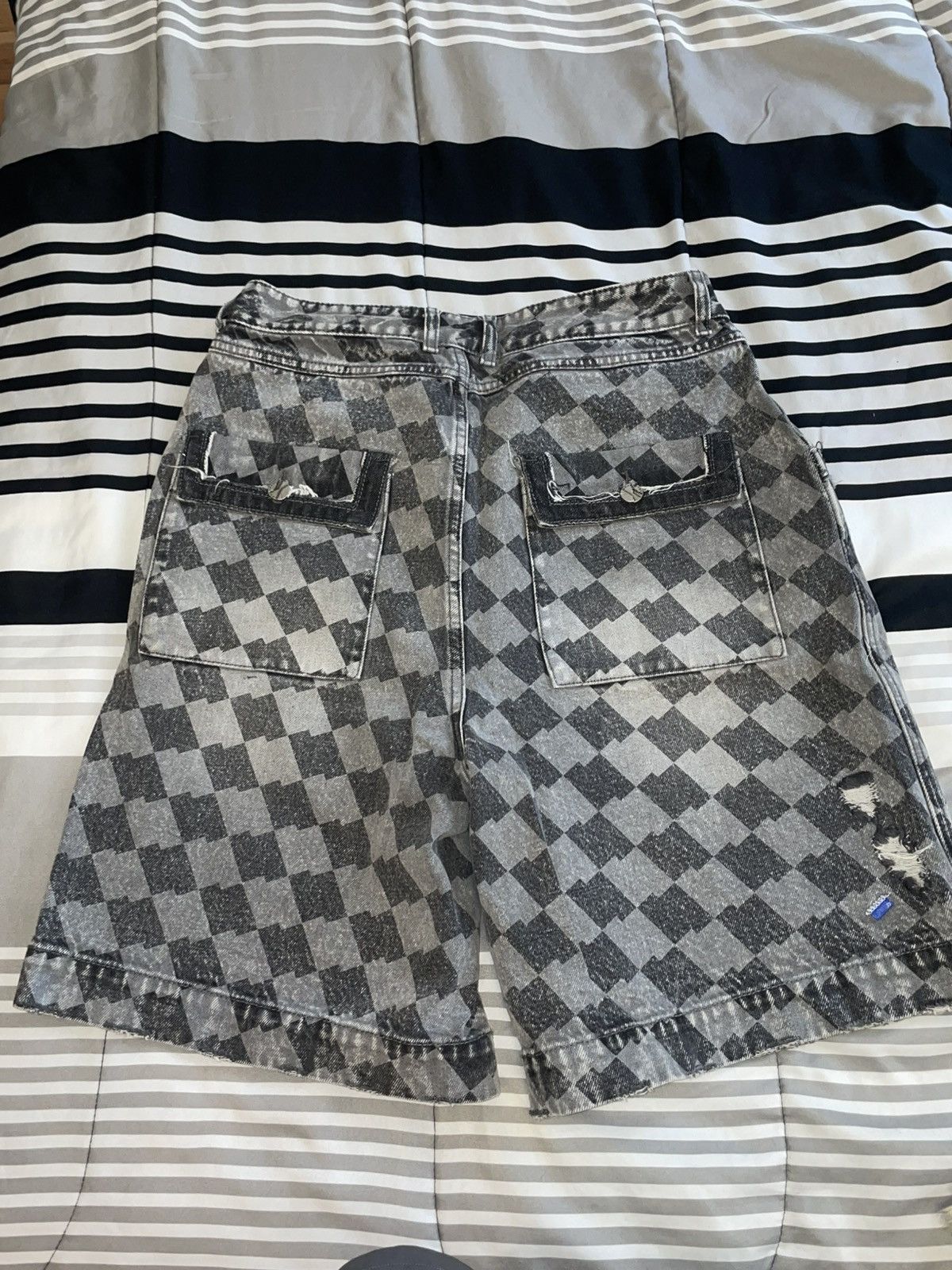 Ader Error ADER ERROR Gray Tenit Denim Shorts Size US 32 / EU 48 - 2 Thumbnail