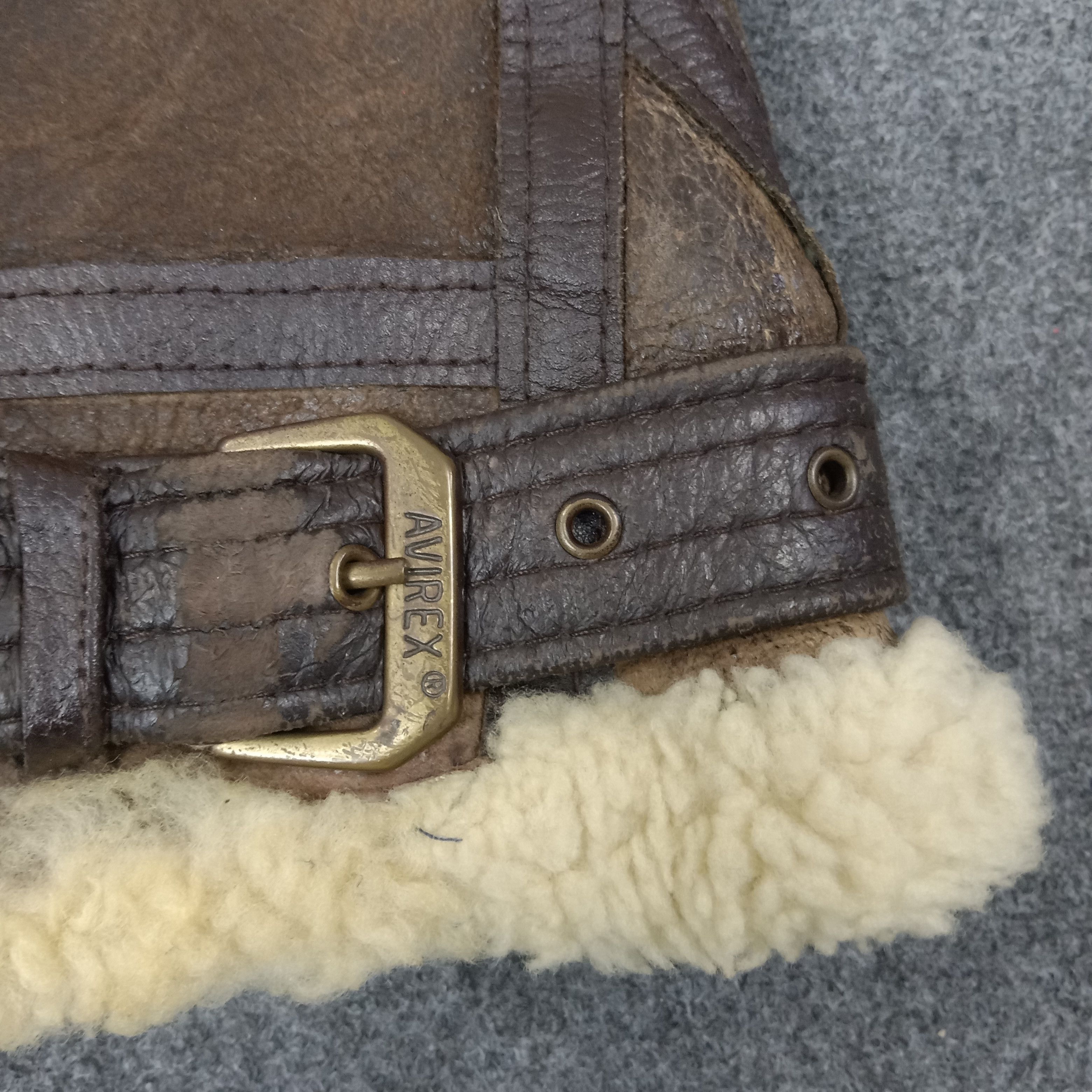 Avirex Avirex Leather Fur Winter Shacket Vest Jacket C236N4 Size US S / EU 44-46 / 1 - 2 Thumbnail