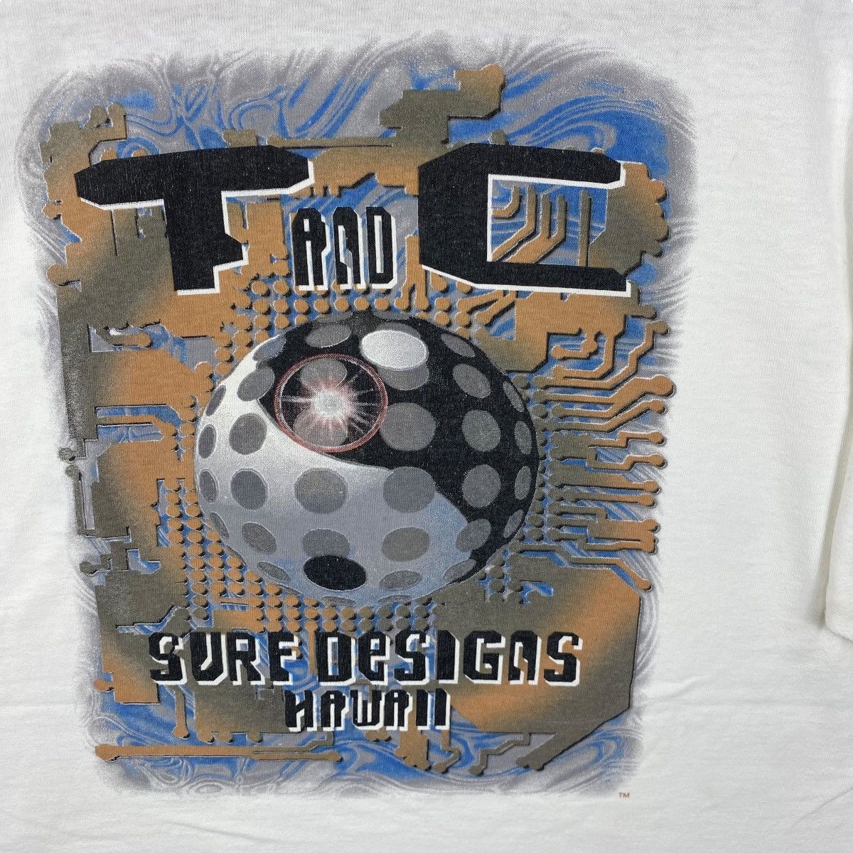 Vintage Vintage 80's T And C Surf Designs Hawaii Microchip Graphic Size US M / EU 48-50 / 2 - 2 Thumbnail