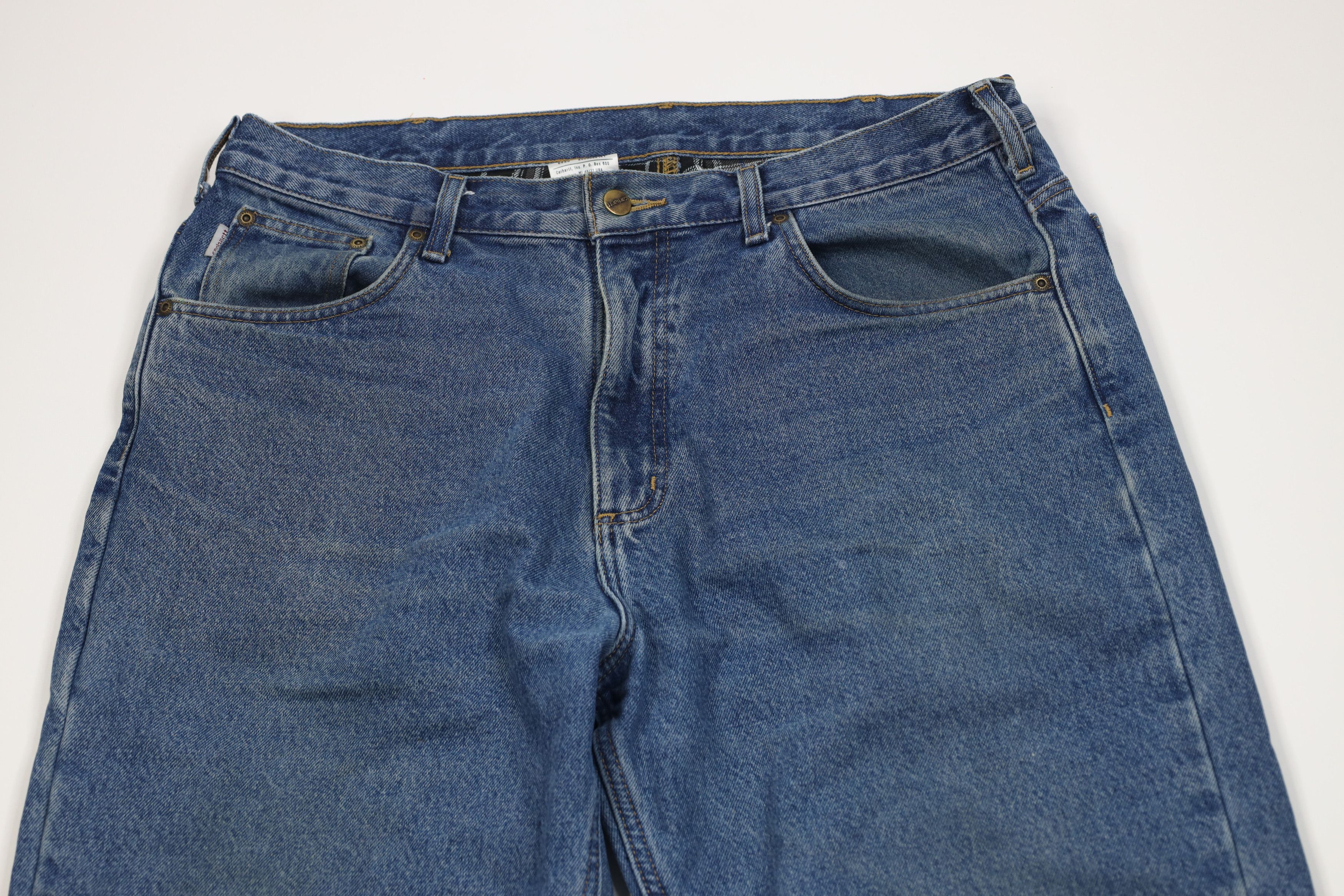 Carhartt Vintage Y2K Carhartt Flannel Lined Relaxed Wide Leg Jeans Size US 36 / EU 52 - 3 Thumbnail