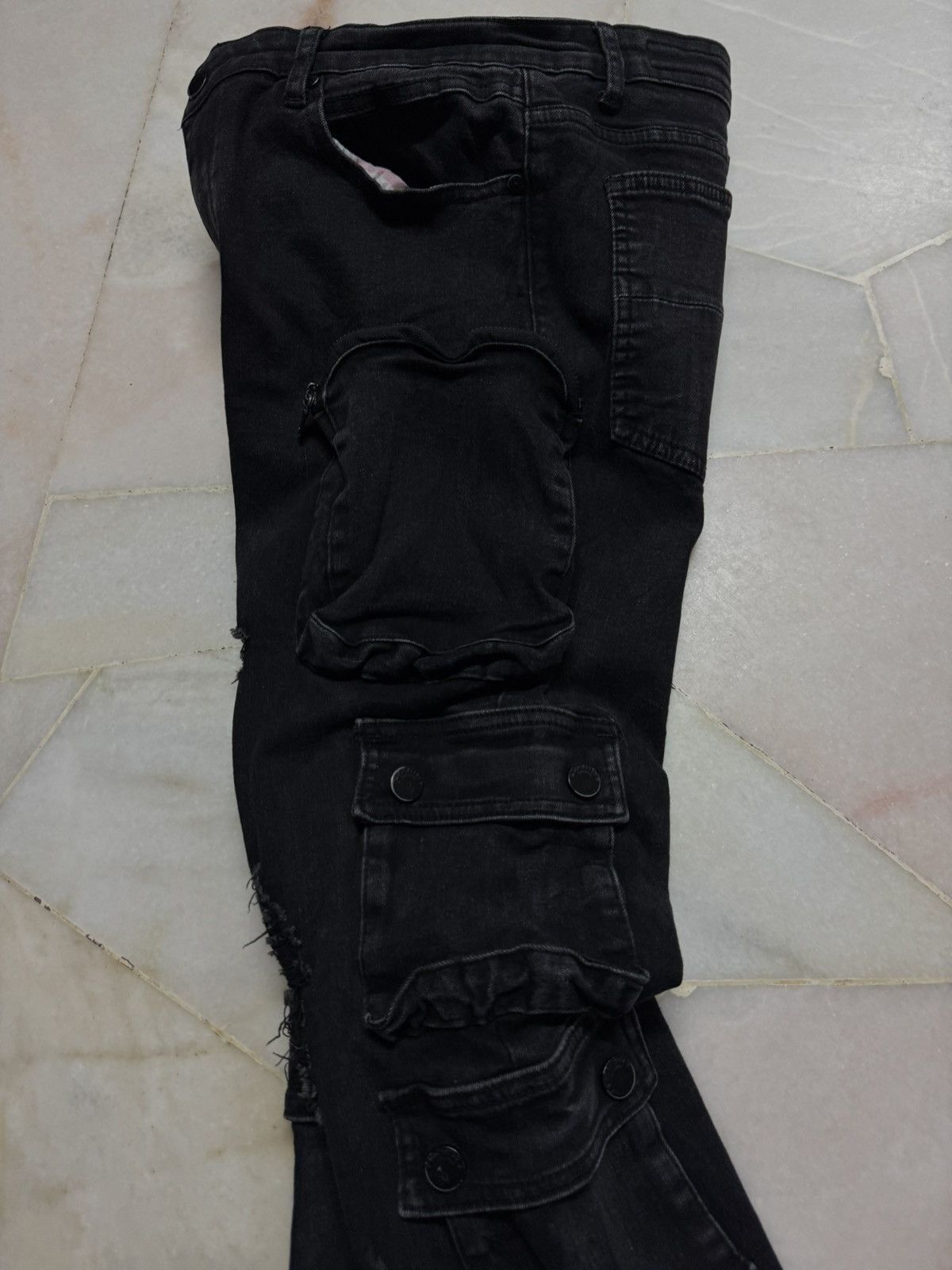 Japanese Brand LE GRANDE BLEU IFSIXWASNINE STYLE BY ROCKSTAR FLARE DENIM Size US 30 / EU 46 - 14 Thumbnail