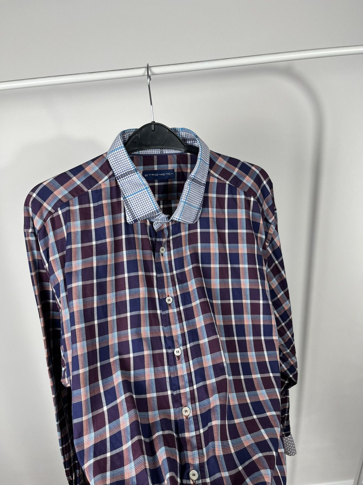 Etro Etro Men’s Plaid Button Down Shirt Made in Italy Long Sleeve Size US M / EU 48-50 / 2 - 7 Thumbnail