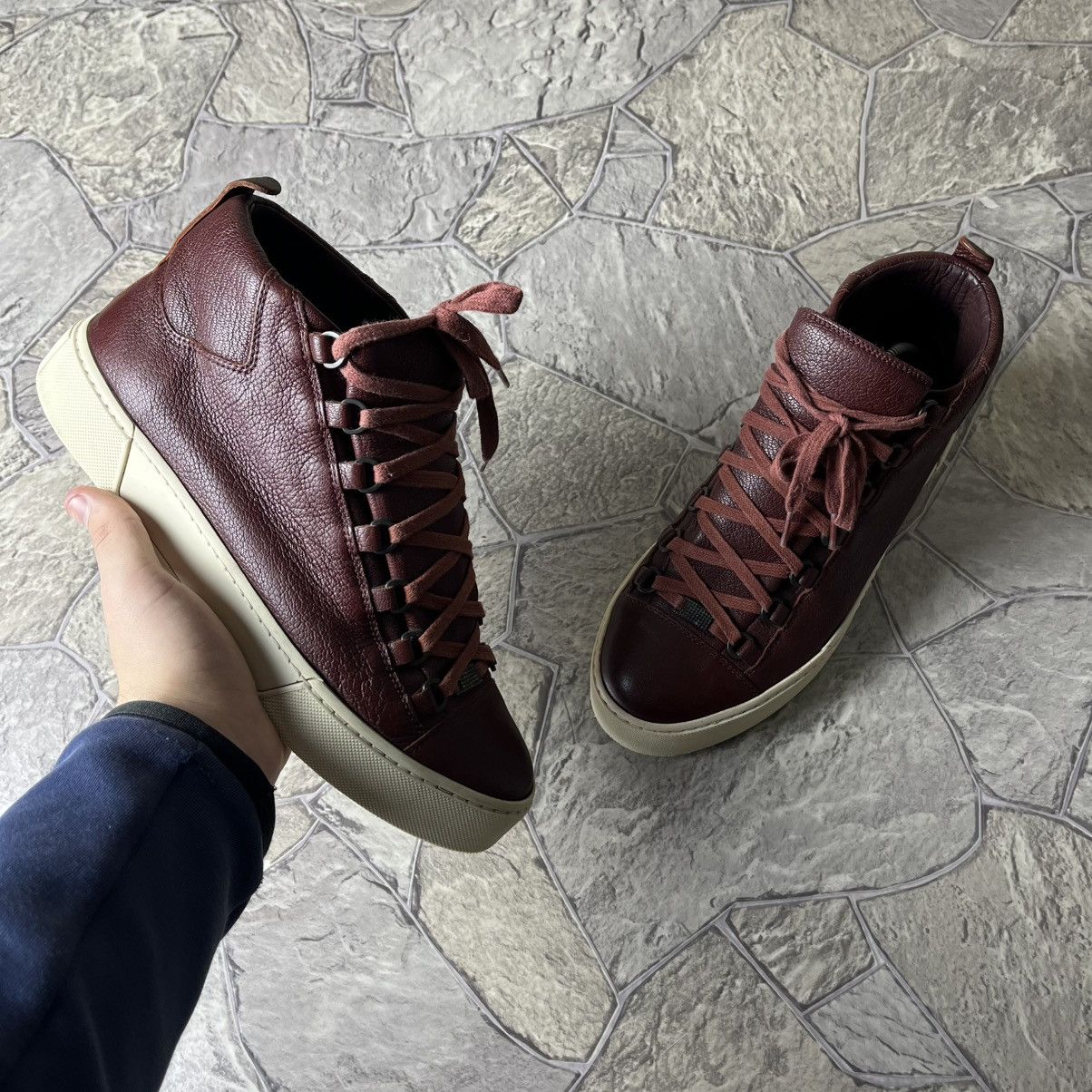Balenciaga Balenciaga Arena High Silver Hardware | Grailed