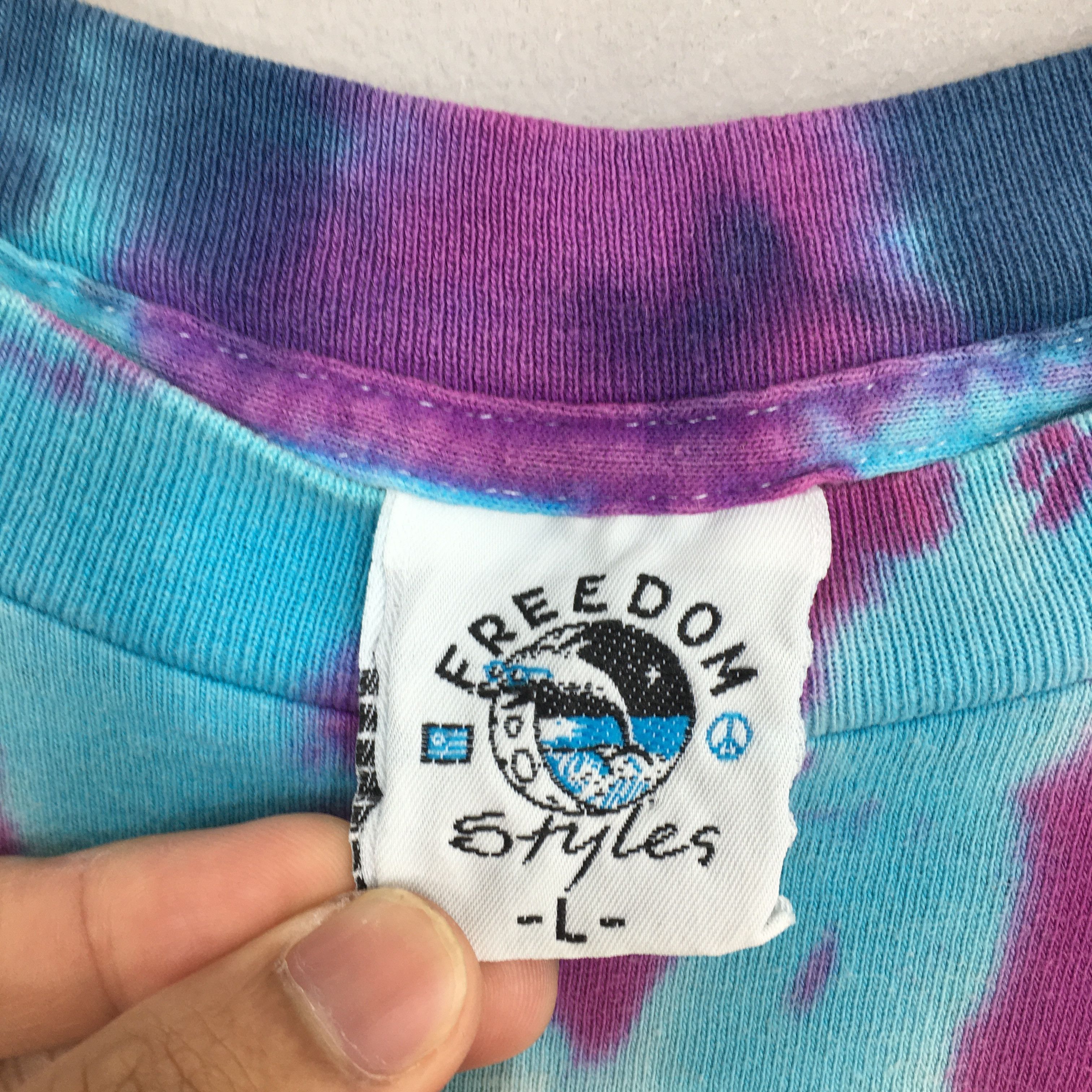 Grateful Dead × Vintage Vintage 90s Grateful Dead Rock Concert Tie Dye Tshirt Large Size US L / EU 52-54 / 3 - 6 Thumbnail