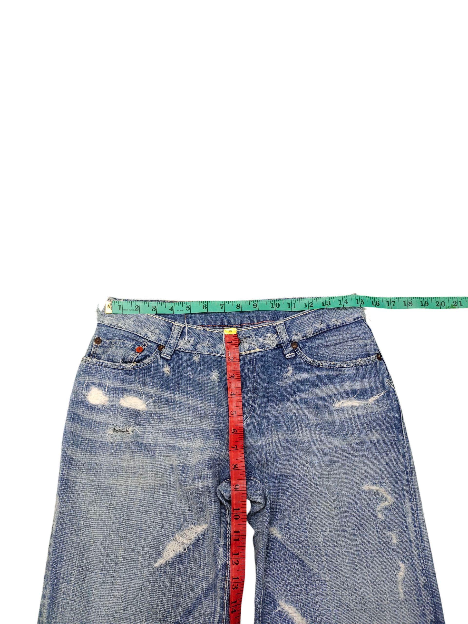 Kapital Vintage 45rpm Japan Clawmark Distress Denim Jeans Size US 30 / EU 46 - 15 Thumbnail