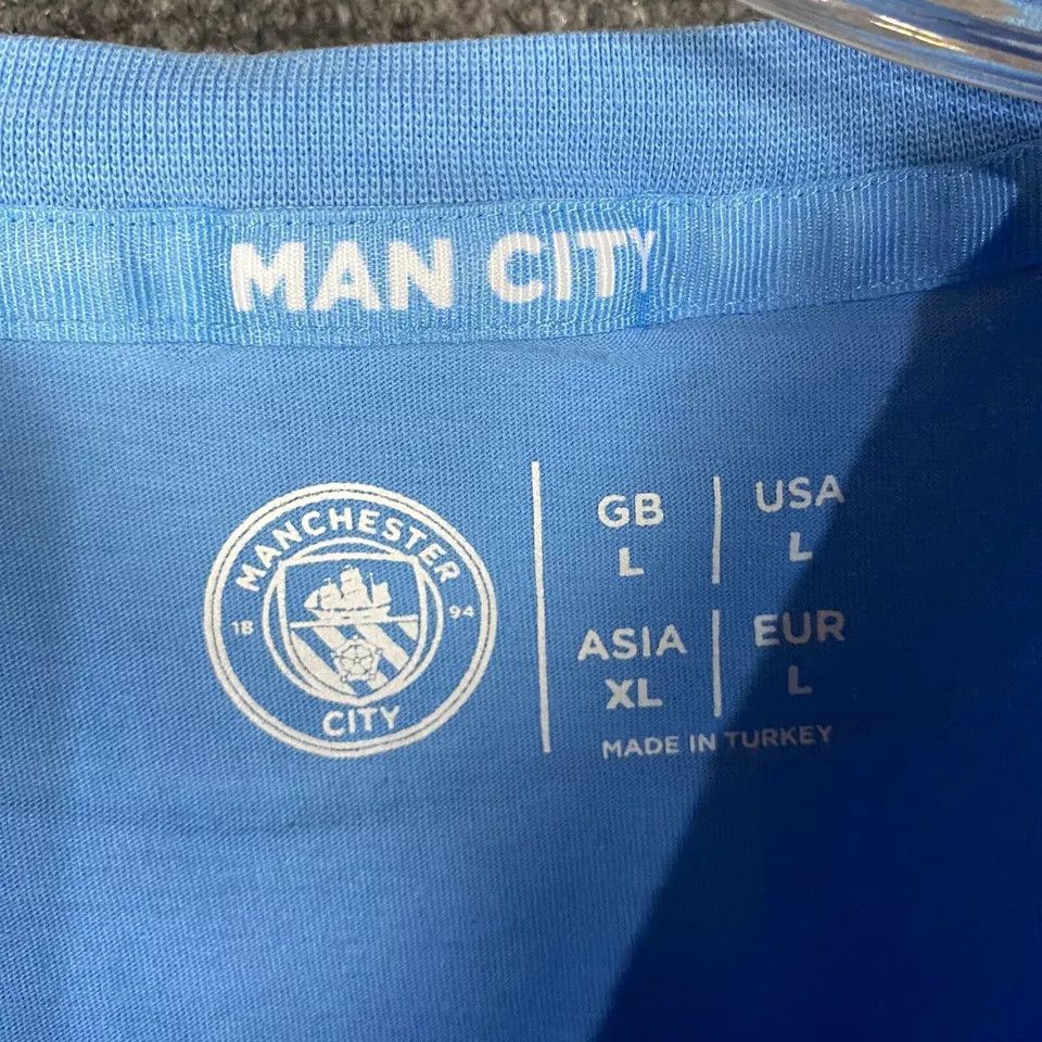 Other Manchester City T-Shirt Men's Large Short Sleeve Blue L Size US L / EU 52-54 / 3 - 3 Thumbnail