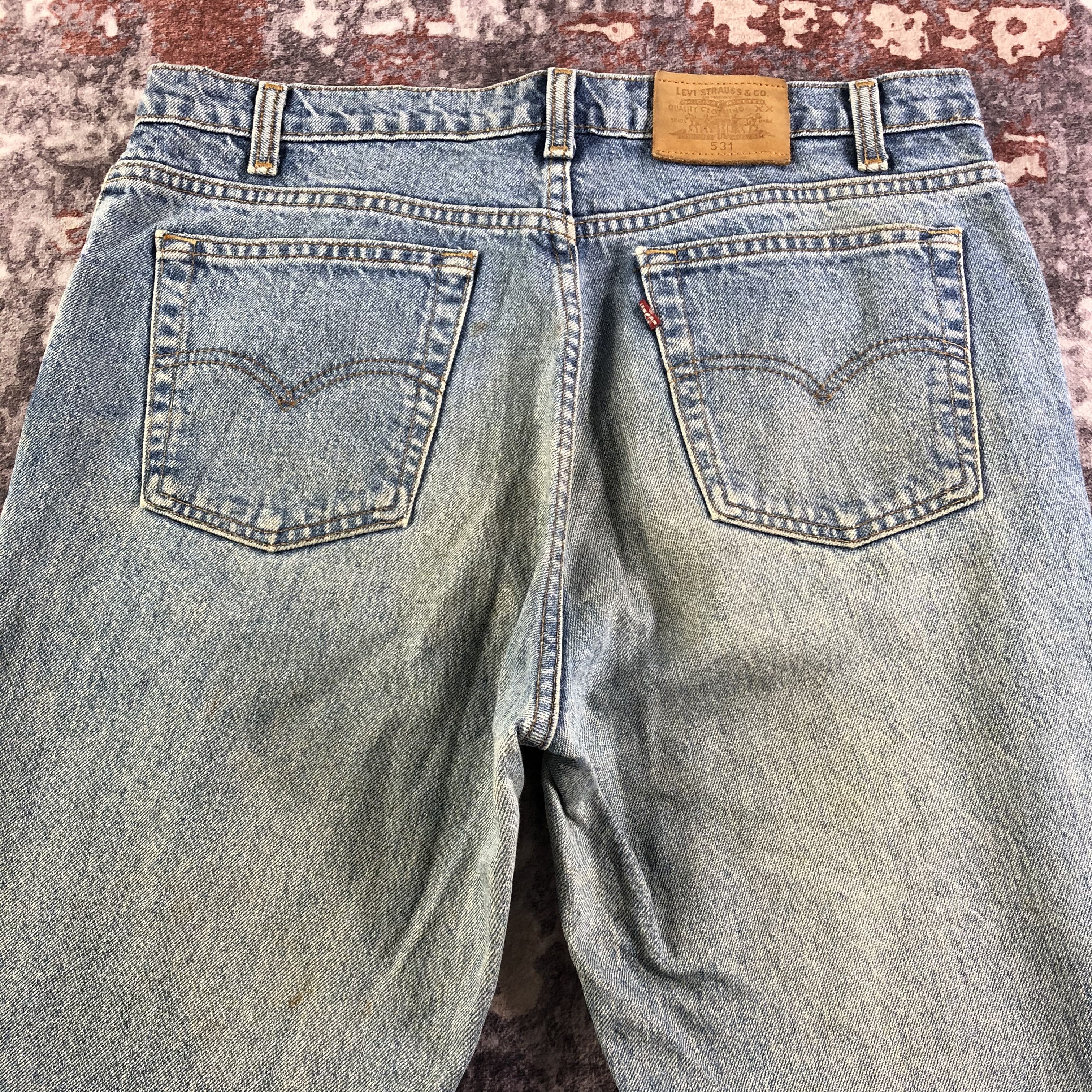 Levi's × Vintage Vintage 90s Light Wash Levis 531 Jeans-JM3262 Size US 35 - 5 Thumbnail