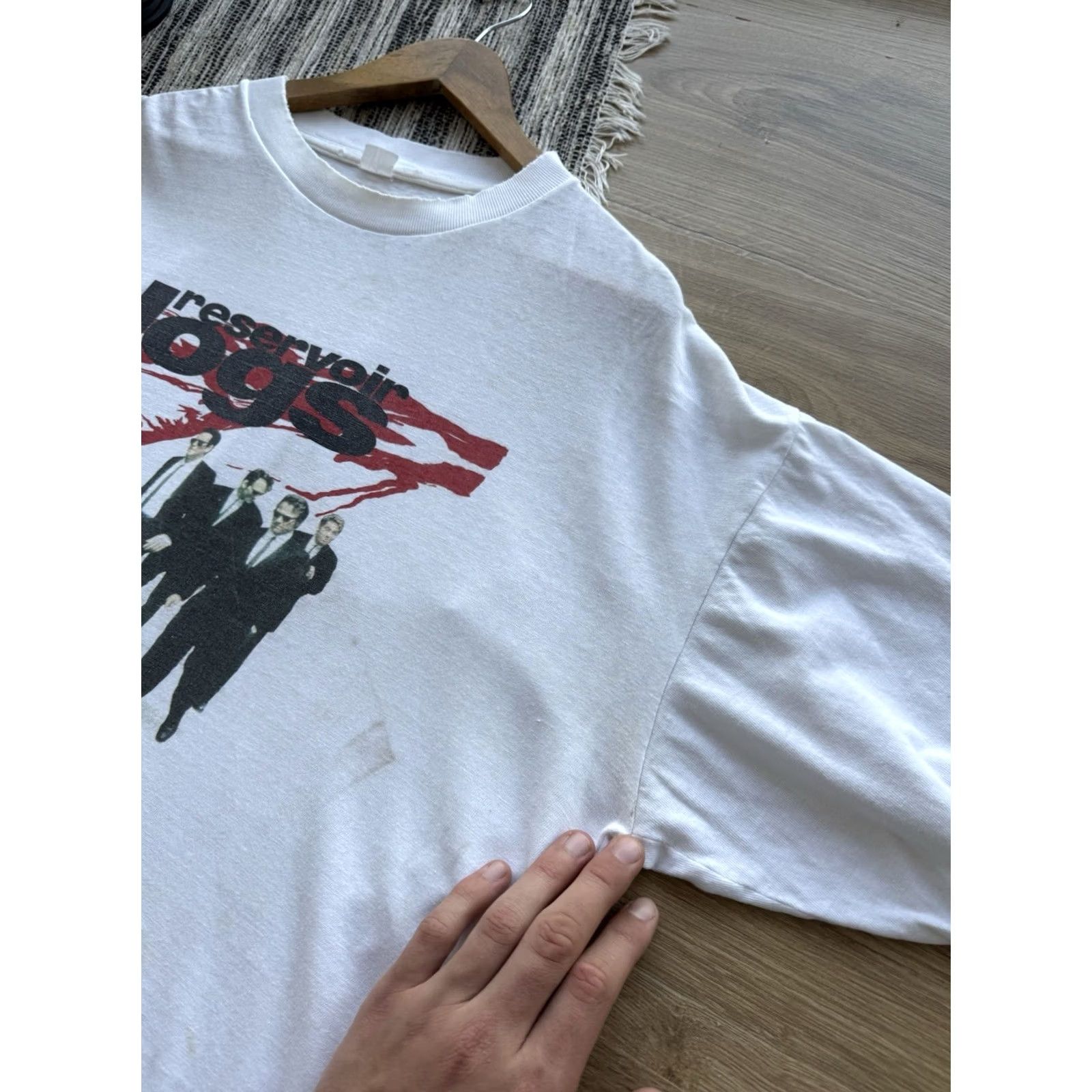 Vintage VINTAGE Reservoir Dogs T-Shirt 1992 Quentin Tarantino Movie Tee XL White Mens 90s Retro Movie Merch Size US XL / EU 56 / 4 - 5 Thumbnail