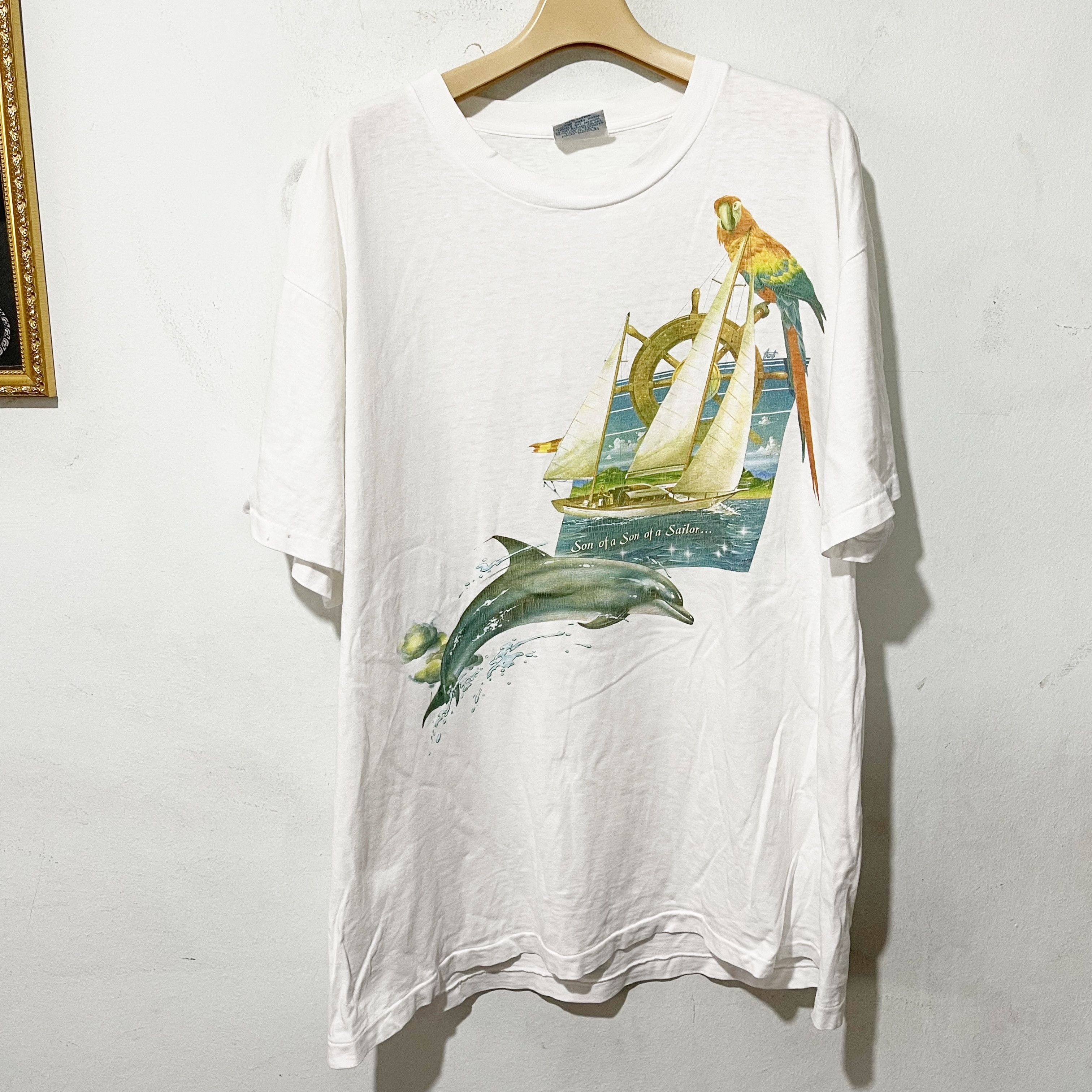 Vintage Vintage 90s Caribbean Soul Son of a Son of a Sailor T-Shirt Size US XL / EU 56 / 4 - 3 Thumbnail