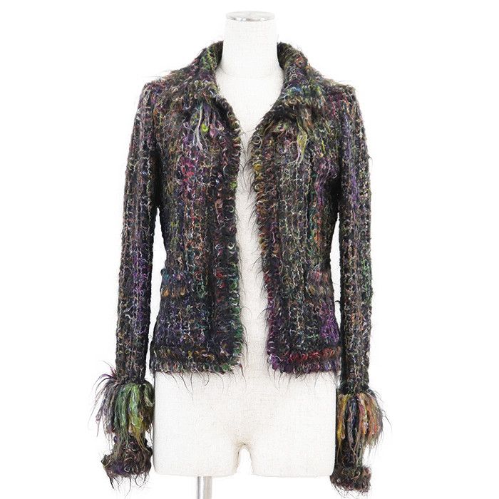 Chanel Chanel Chanel 03A P22059 Mohair Blend Jacket Others Outerwear 03A P22059 DUTY FREE for USA Size ONE SIZE - 1 Thumbnail