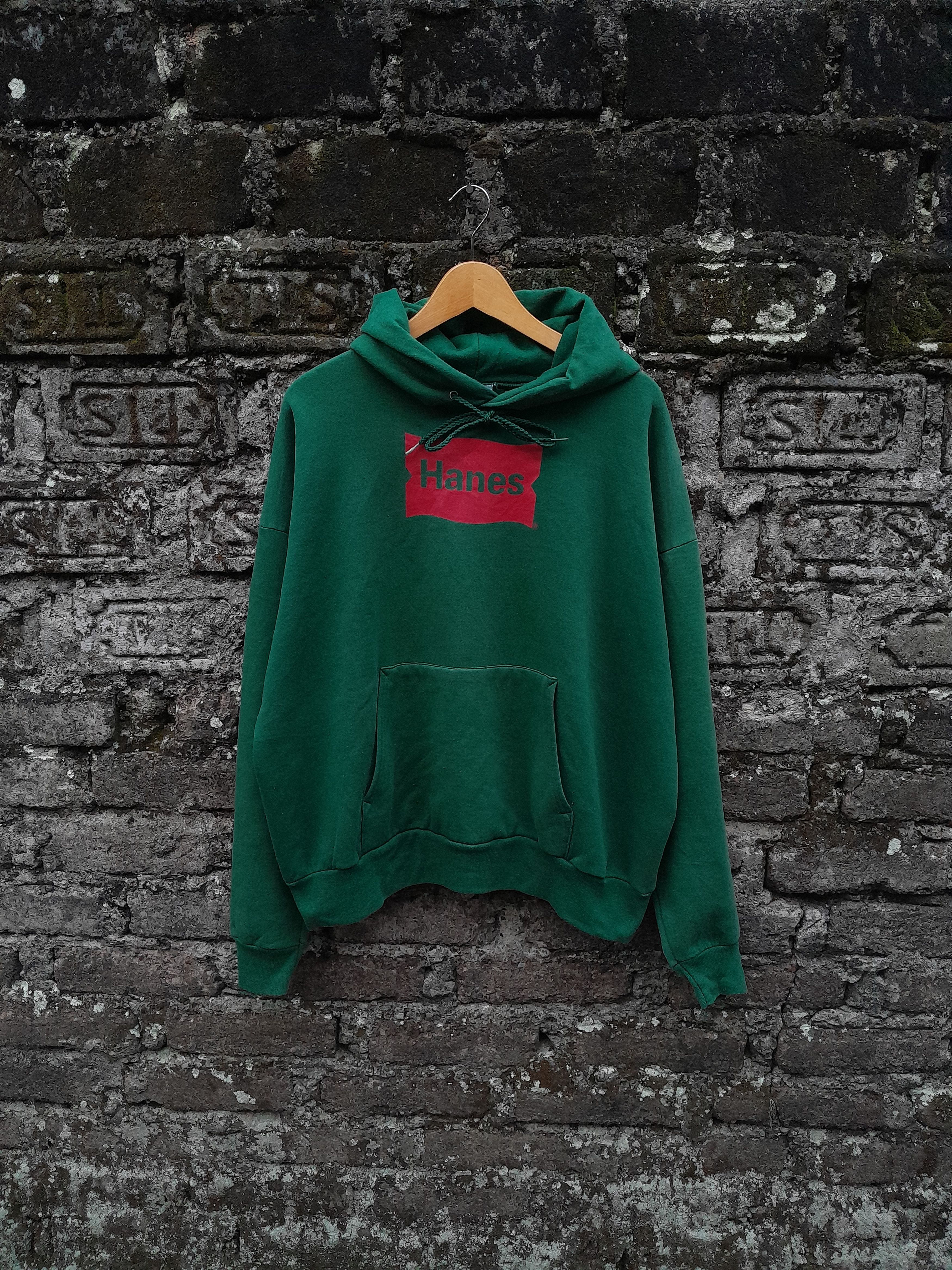 Rap Tees Vintage 90s Hanes Center Classic logo hoodie Size US XL / EU 56 / 4 - 1 Thumbnail