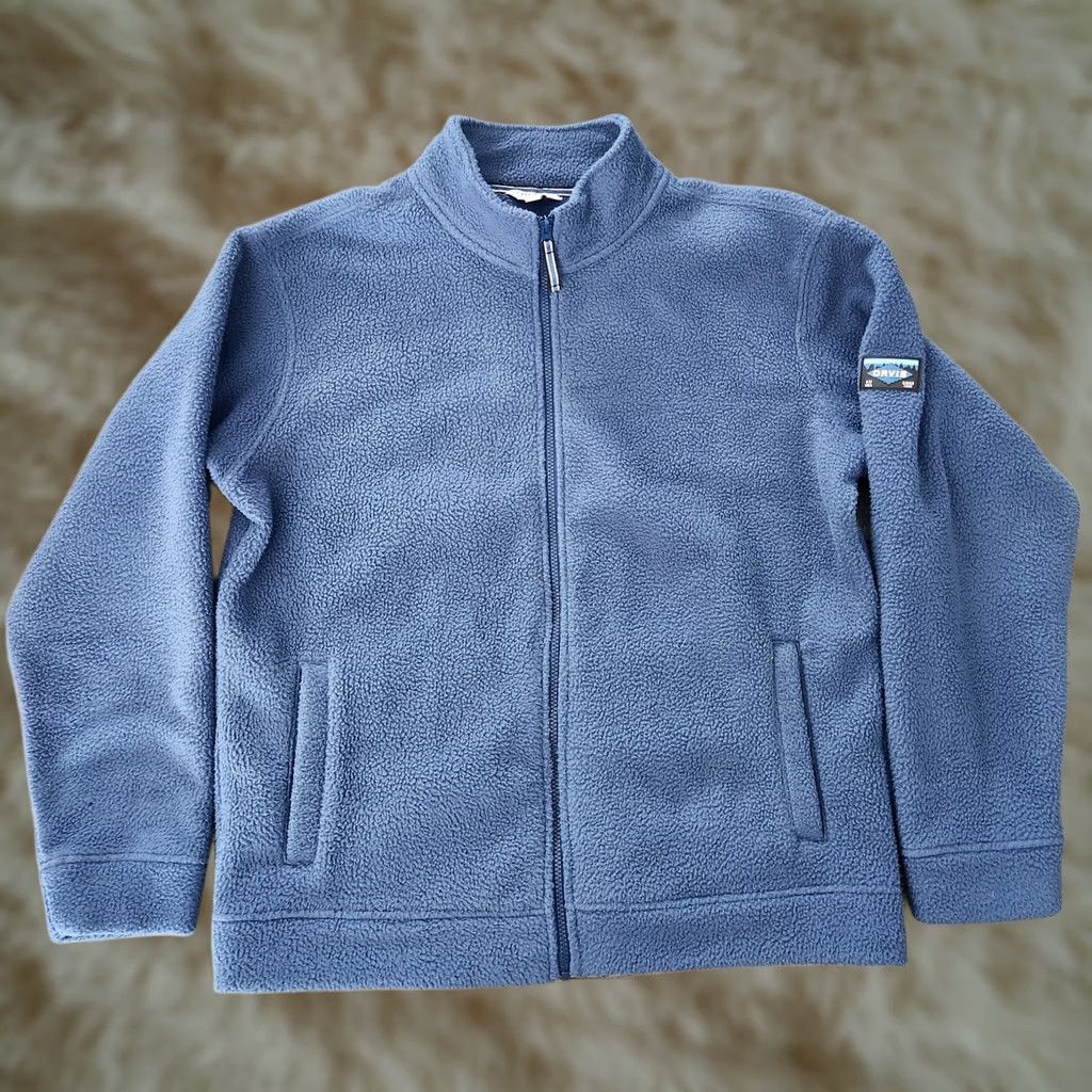 Orvis Orvis Full Zip Fleece Jacket Mens Large Blue Deep Pile Sherpa Badge Camping Windbreaker Pockets Hiking Walking Outdoor Classic Logo Size US L / EU 52-54 / 3 - 1 Thumbnail