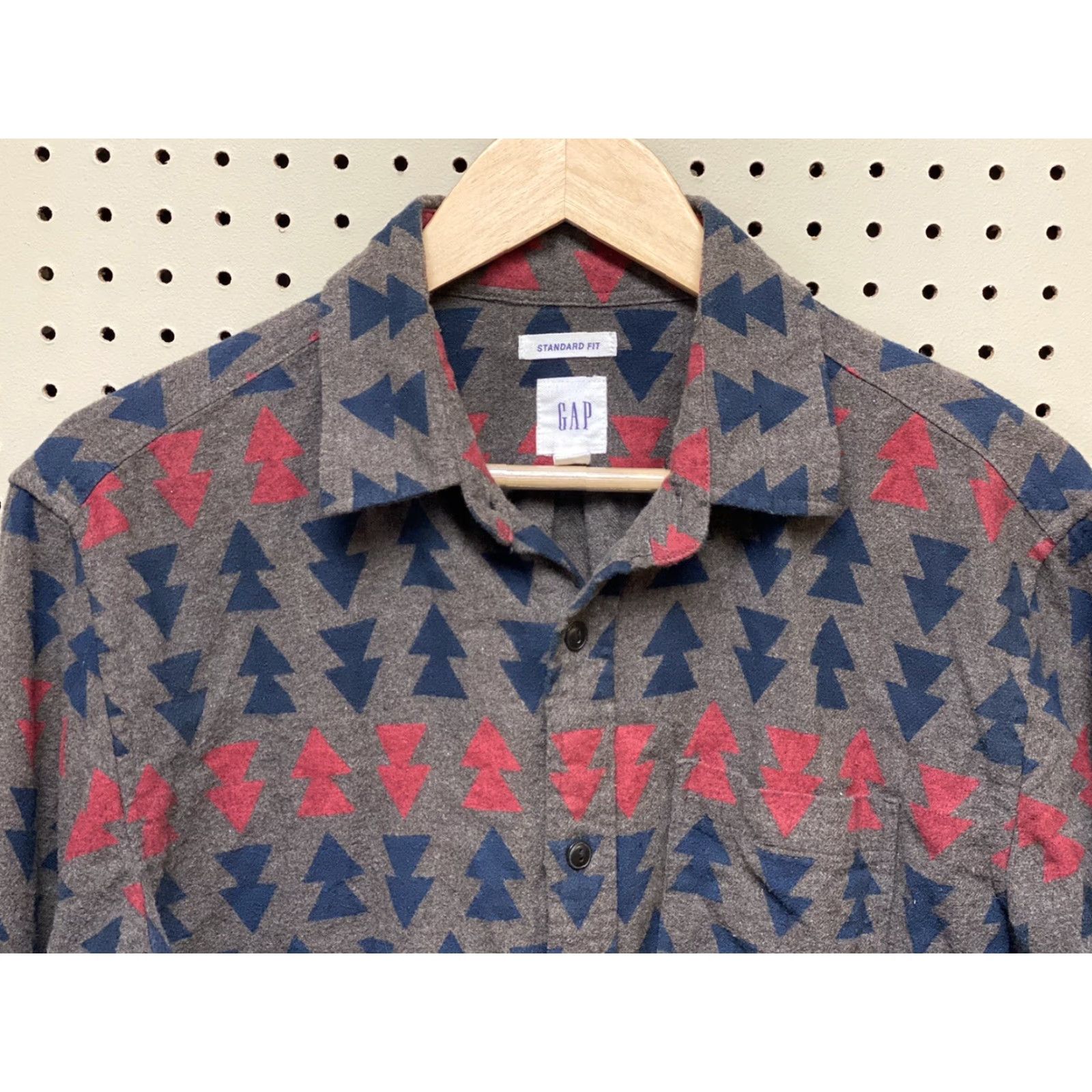 Gap Gap Shirt Men Small S Button-Up Long Sleeve Flannel Southwest Aztec Multicolor Cotton Geometric 90s Theme Mens Size US S / EU 44-46 / 1 - 4 Thumbnail