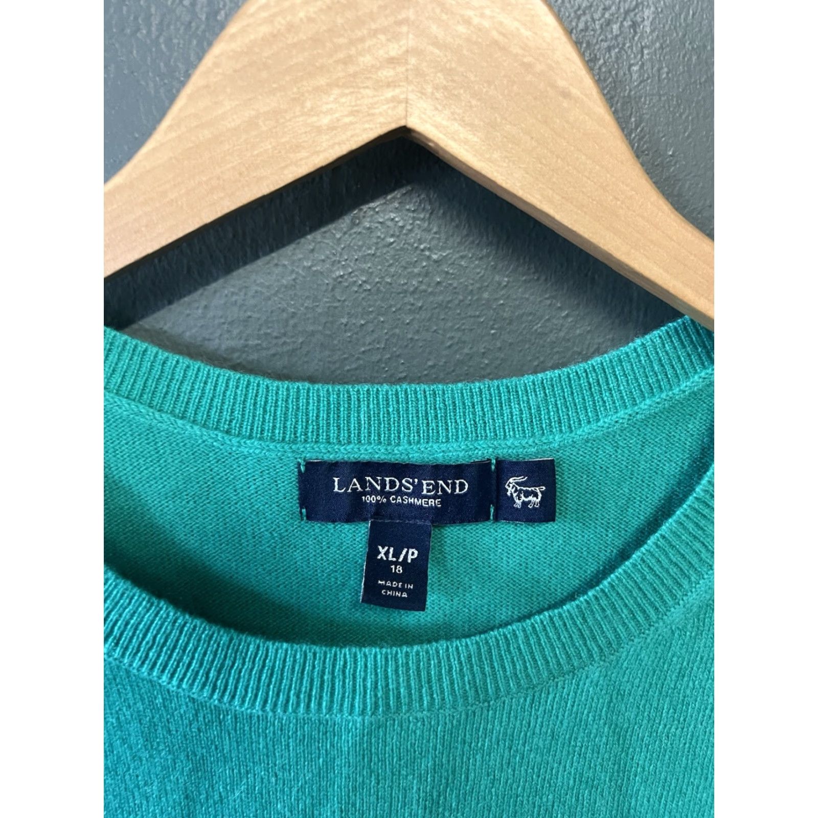 Lands' End Lands End Womens Tank Cropped Sleeveless Cashmere Blue XL Top Size XL Size XL / US 12-14 / IT 48-50 - 3 Thumbnail