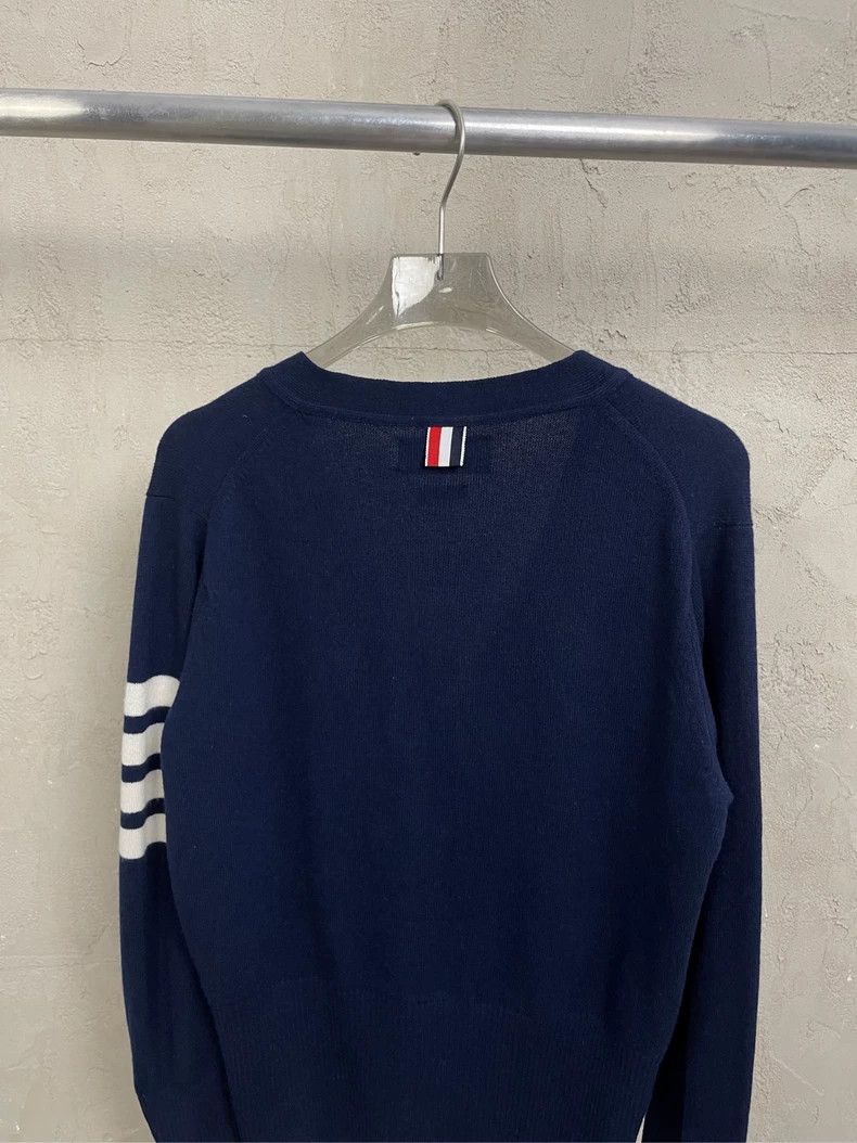 Thom Browne Thom Browne size1 A Tibetan blue four-striped cashmere swea Size US S / EU 44-46 / 1 - 4 Thumbnail