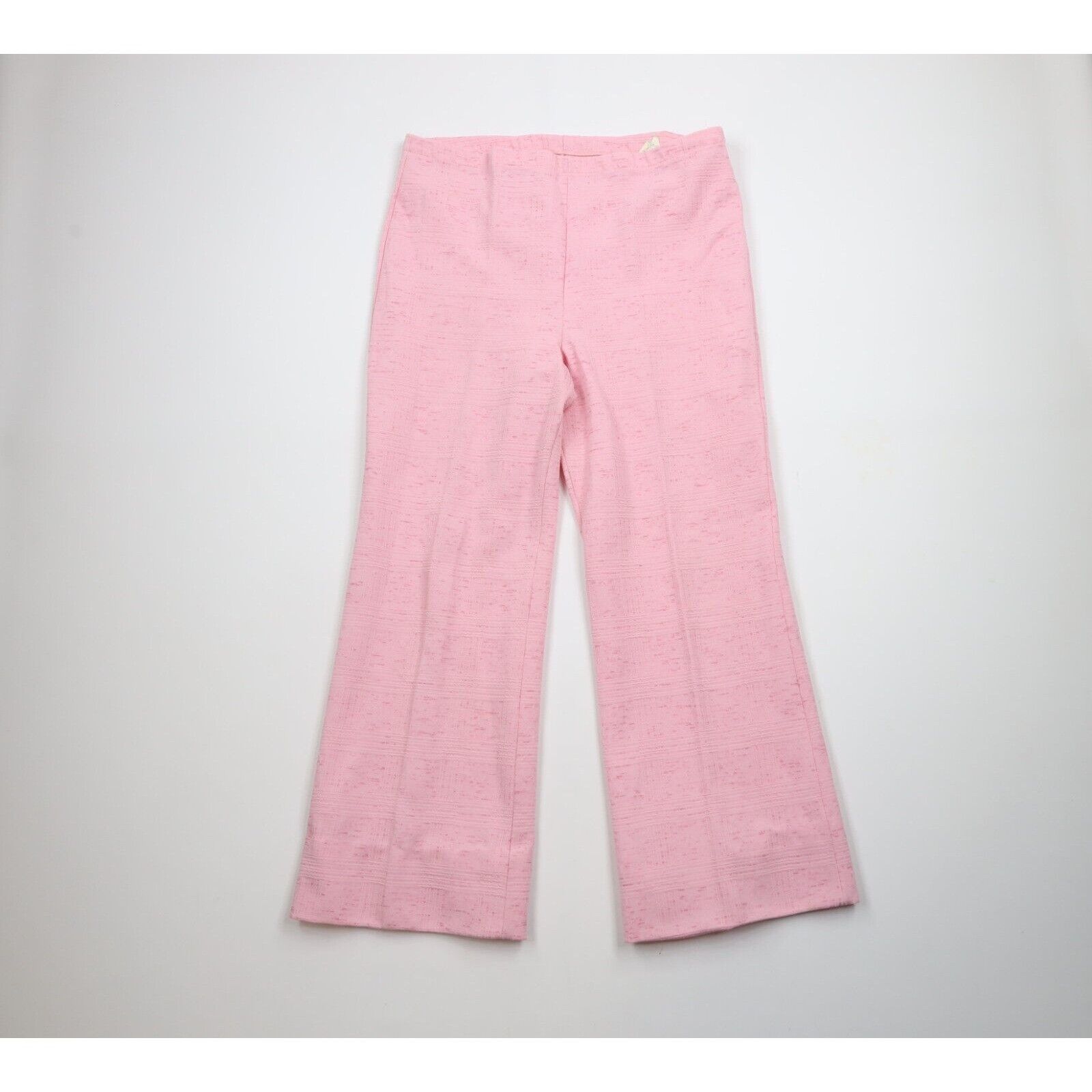 Vintage Vintage 70s Atomic Fleck 2 Piece Knit Bell Bottoms Suit Size XL / US 12-14 / IT 48-50 - 11 Thumbnail