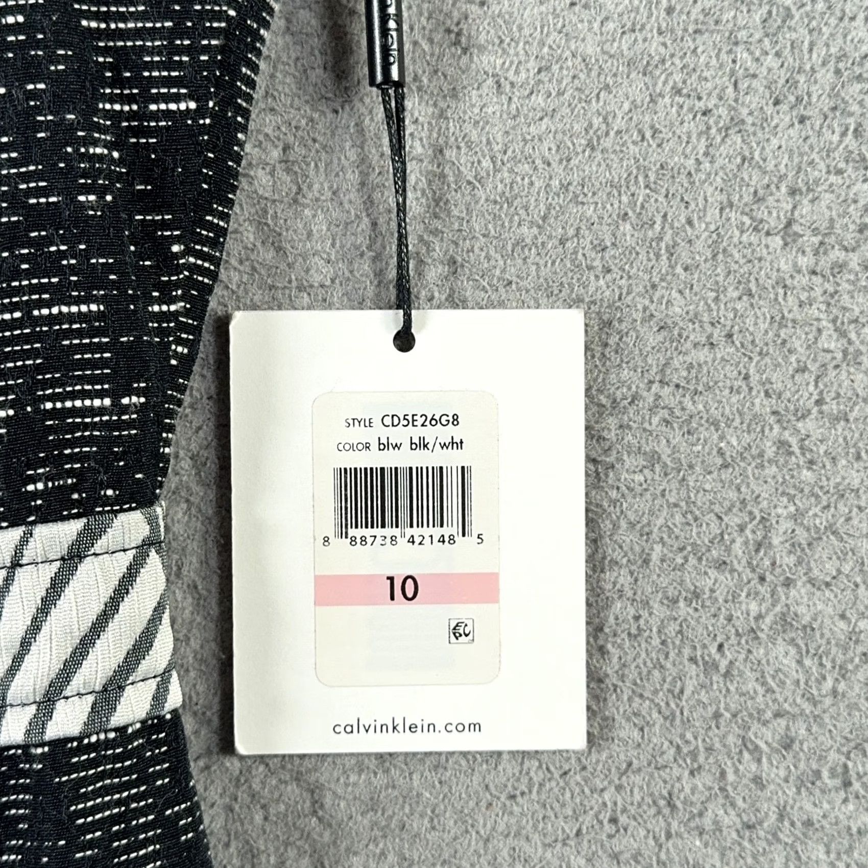 Calvin Klein Calvin Klein Dress Women 10 Black White Sleeveless Sheath Cocktail Wedding guest Size L / US 10 / IT 46 - 5 Thumbnail