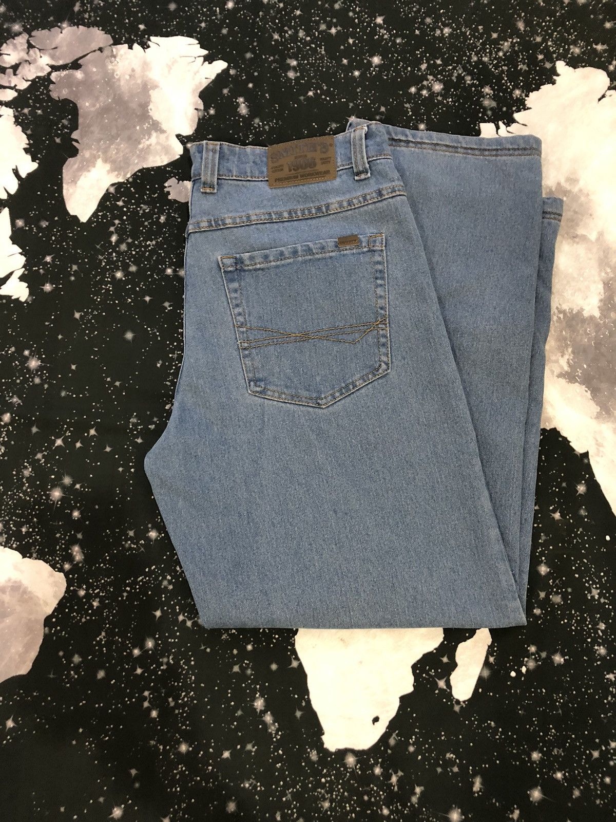 Other Smiths Mens Heavy Duty Workwear Jeans Size US 34 / EU 50 - 3 Thumbnail