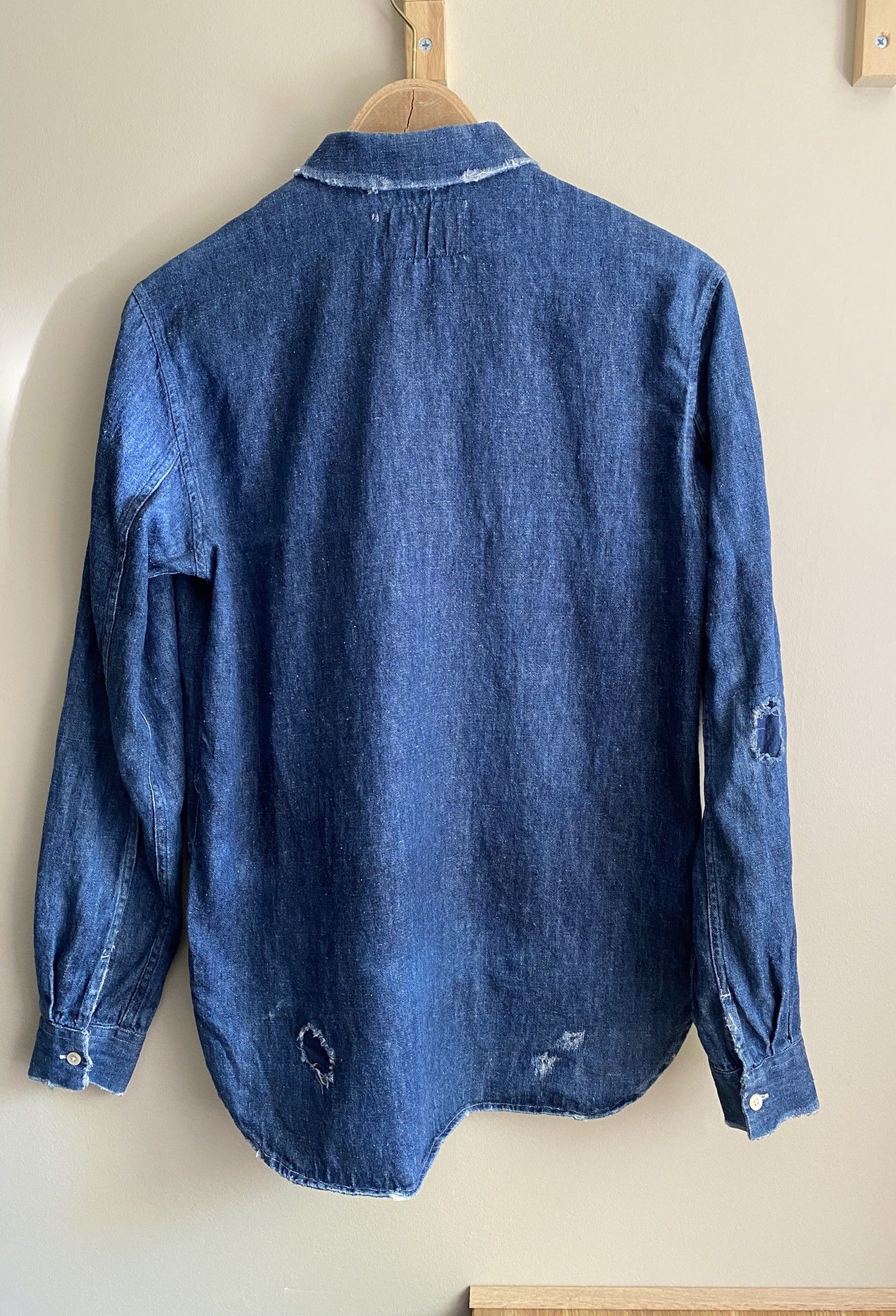 Our Legacy Distressed Half Zip - Japanese Hemp/Cotton Size US S / EU 44-46 / 1 - 23 Thumbnail
