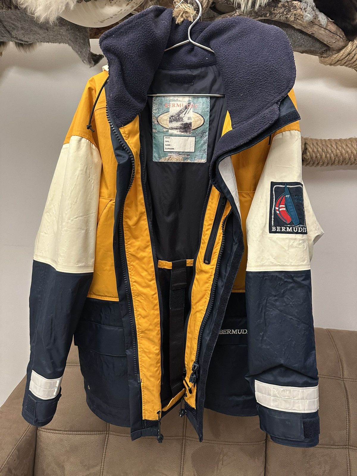 Other Bermudes Match Race Sailing Jacket – 1990s Vintage Size US XXL / EU 58 / 5 - 14 Thumbnail