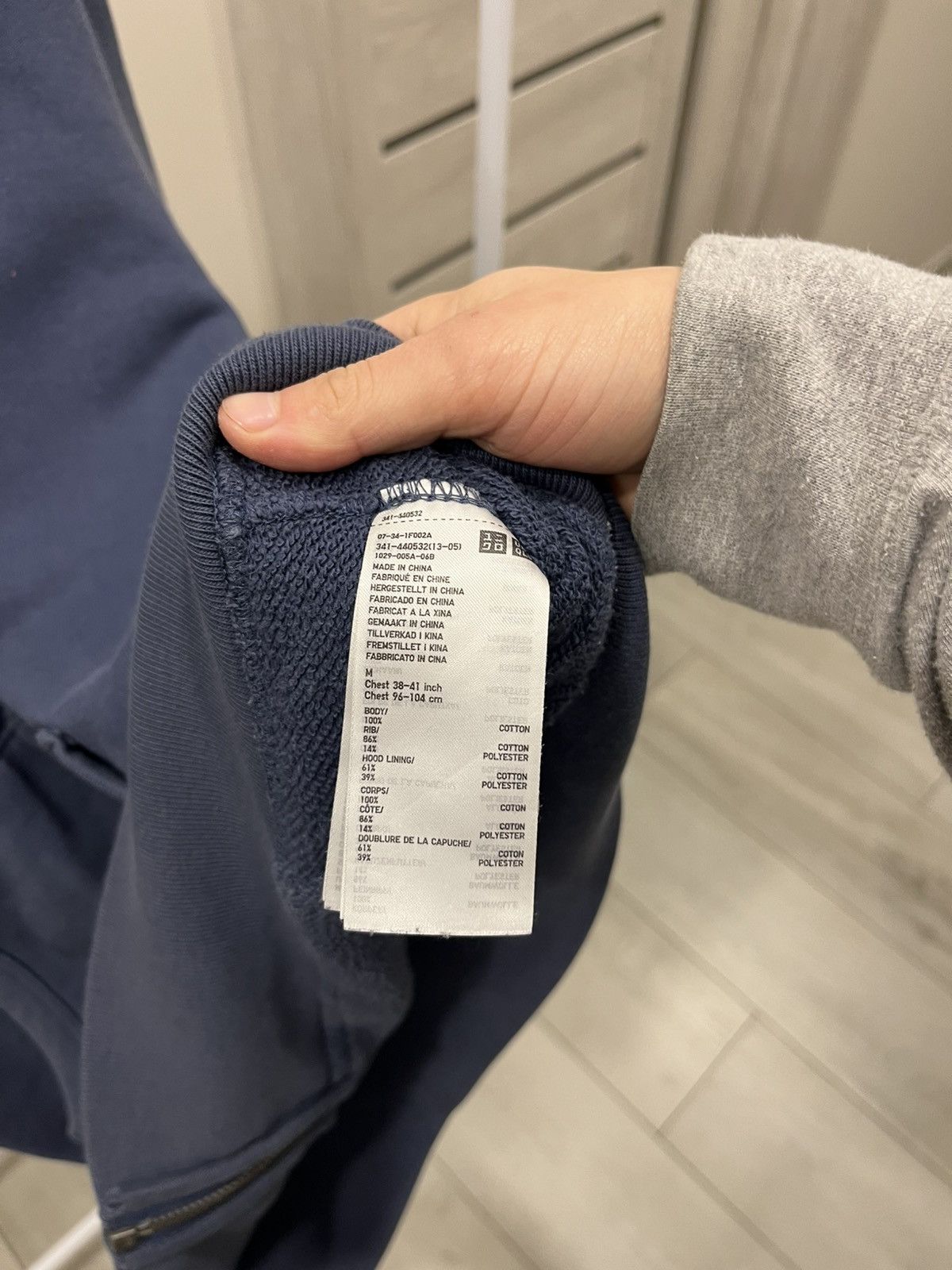 Uniqlo Uniqlo Zip Hoodie Japan Style Y2K Blue Size M Size US M / EU 48-50 / 2 - 6 Thumbnail