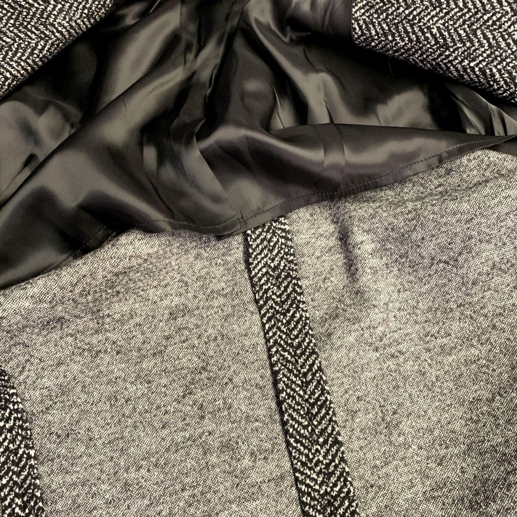 Dolce & Gabbana DOLCE & GABBANA Sport Coat Size 40 Black White Herringbone Wool Cotton Size US XXS / EU 40 - 7 Thumbnail