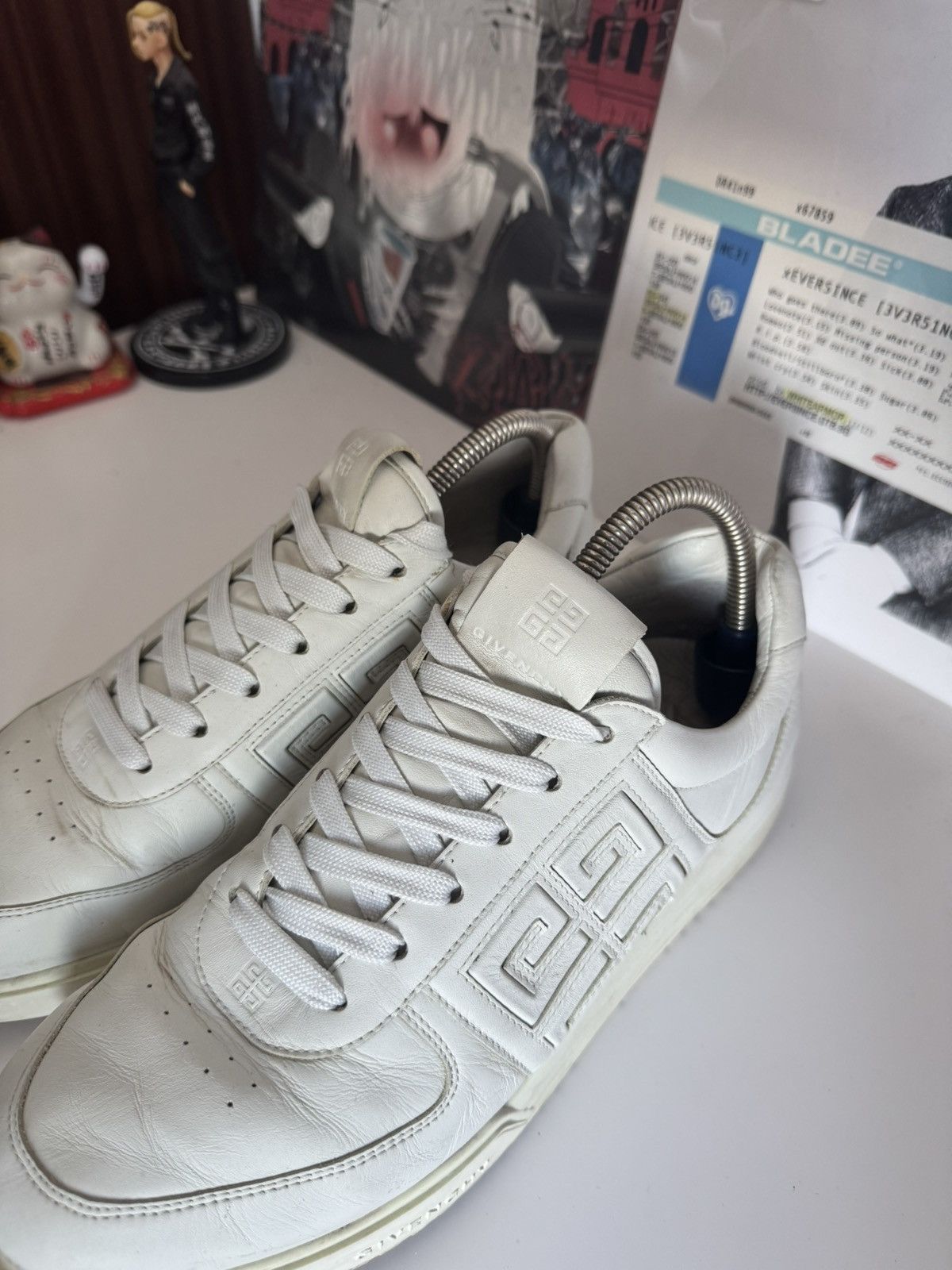 Givenchy Givenchy White 4G Logo Low Sneakers Luxury Designer Size US 9 / EU 42 - 6 Thumbnail