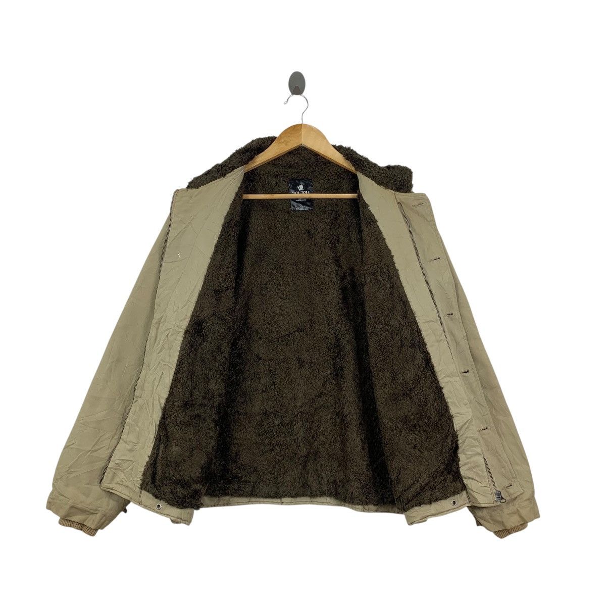 Vintage Vintage SOLJAH HAWAII Shearling Lining Chore Jacket Heavy Size US L / EU 52-54 / 3 - 7 Thumbnail