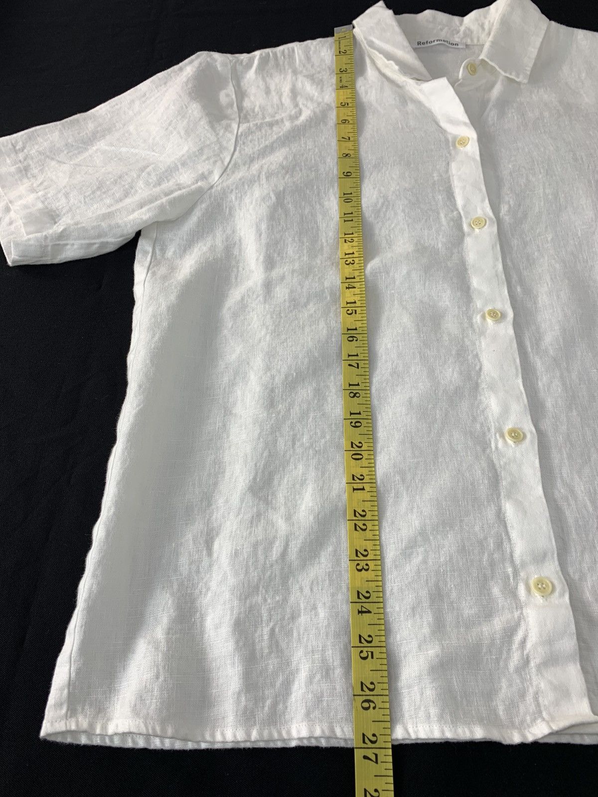 Japanese Brand Reformation Plain Minimalist White Button Up Shirt Size US XL / EU 56 / 4 - 12 Thumbnail