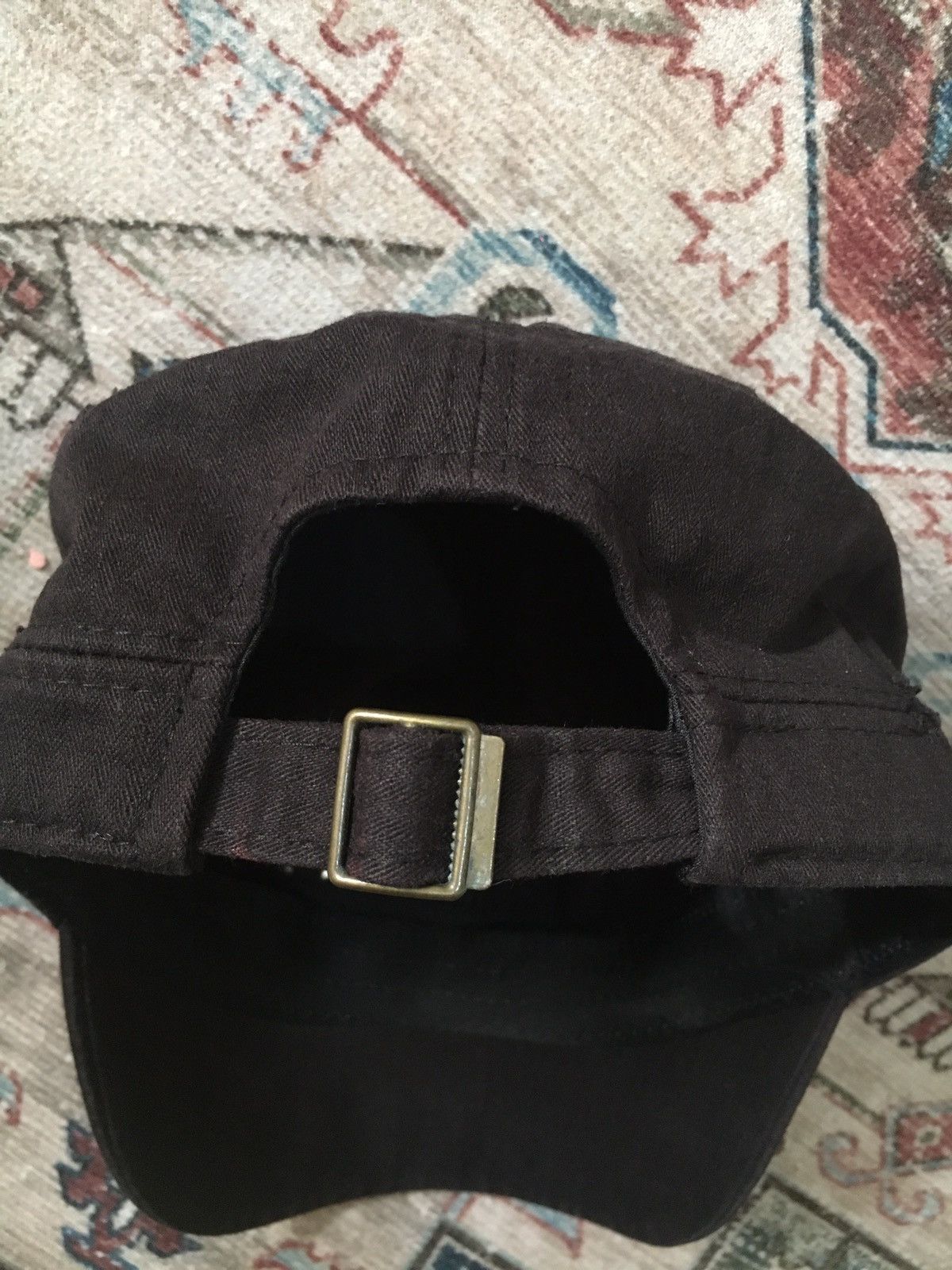 If Six Was Nine × Japanese Brand × Le Grande Bleu (L.G.B.) Black Pearl Studded Patrol Cap Size ONE SIZE - 4 Thumbnail